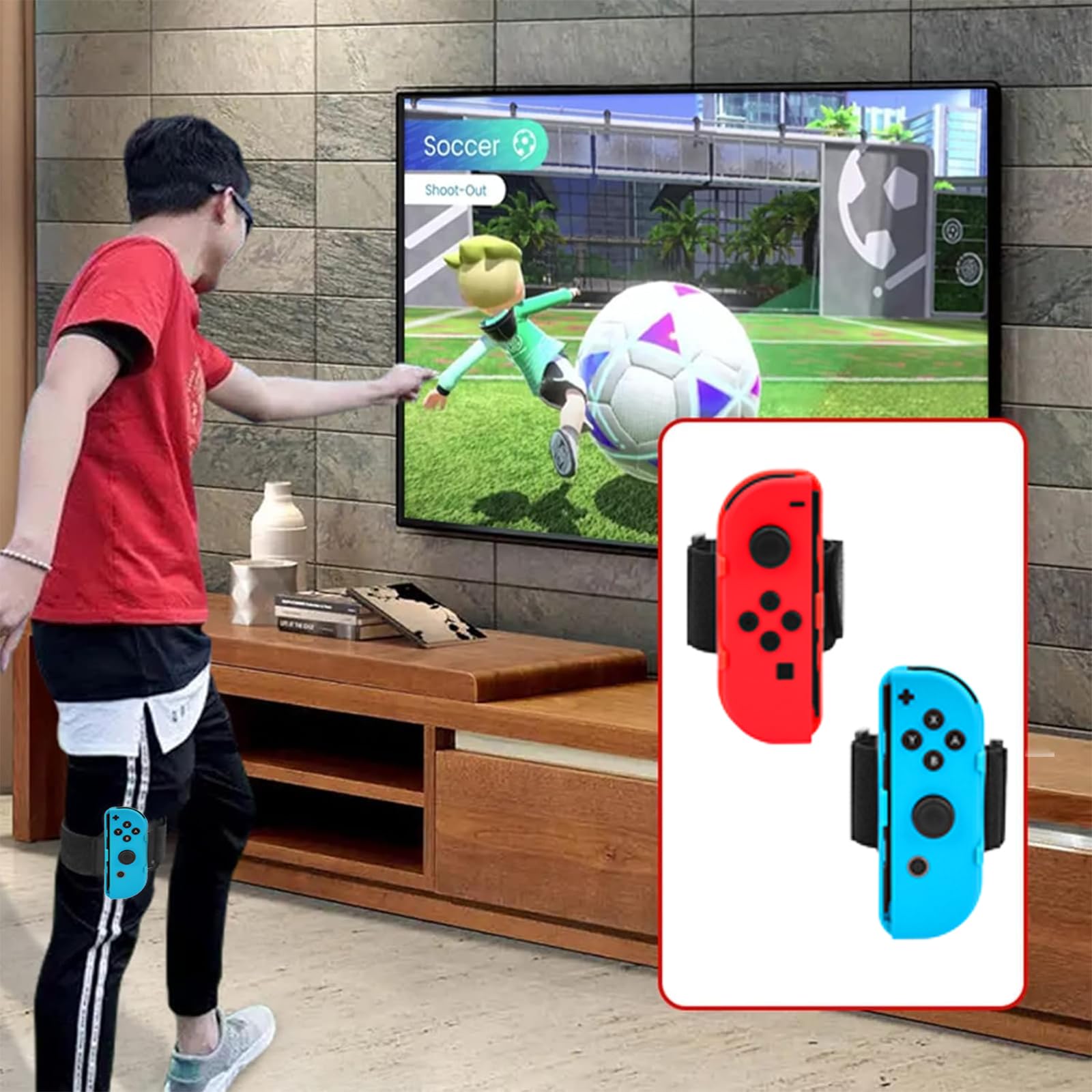 HLRAO 10 in 1 Nintendo Switch Sports Accessories Bundle for Switch & OLED Model 5