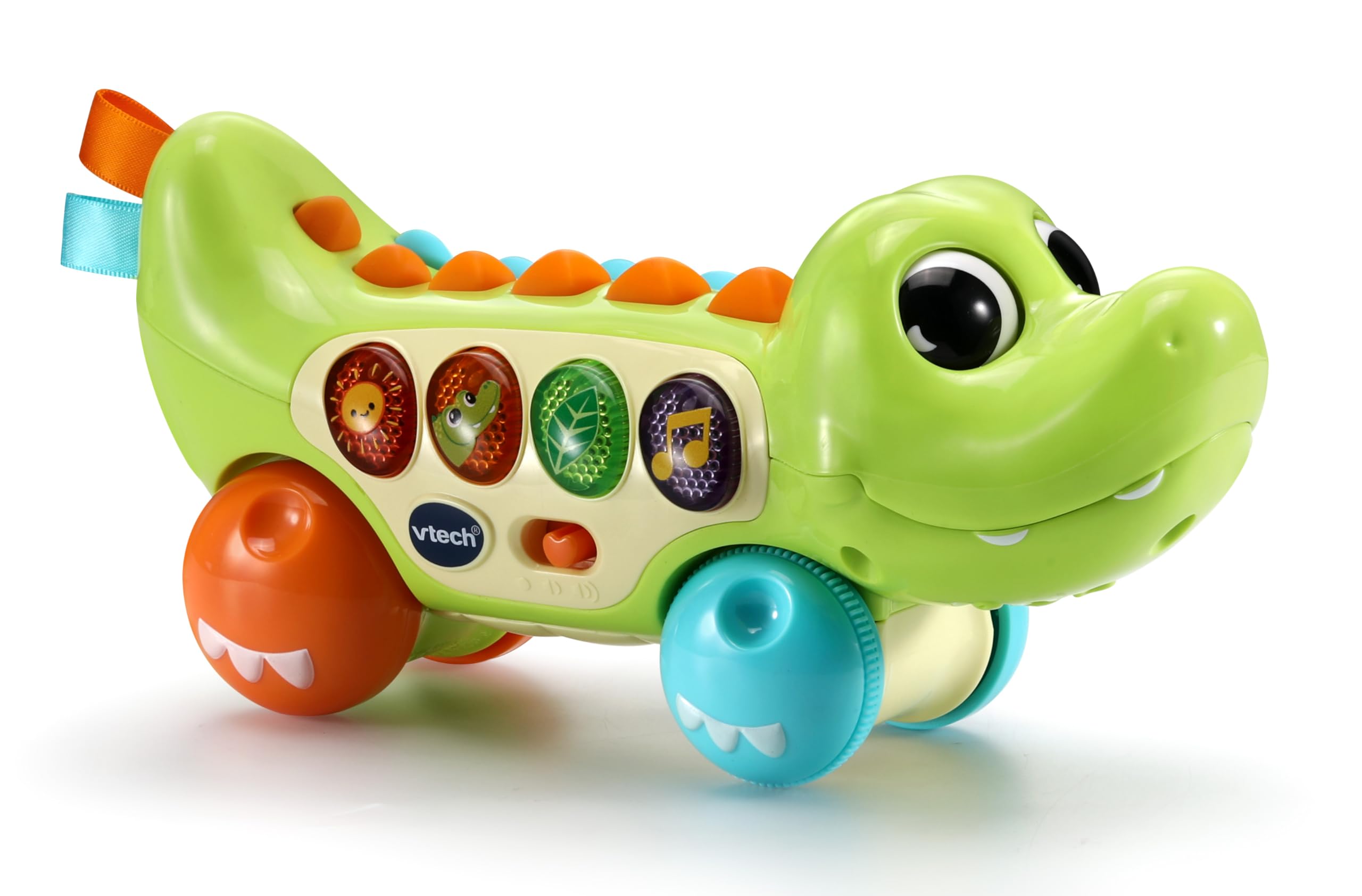 VTech Squishy Spikes Alligator - Interactive Push Along Toy for 6 Months+