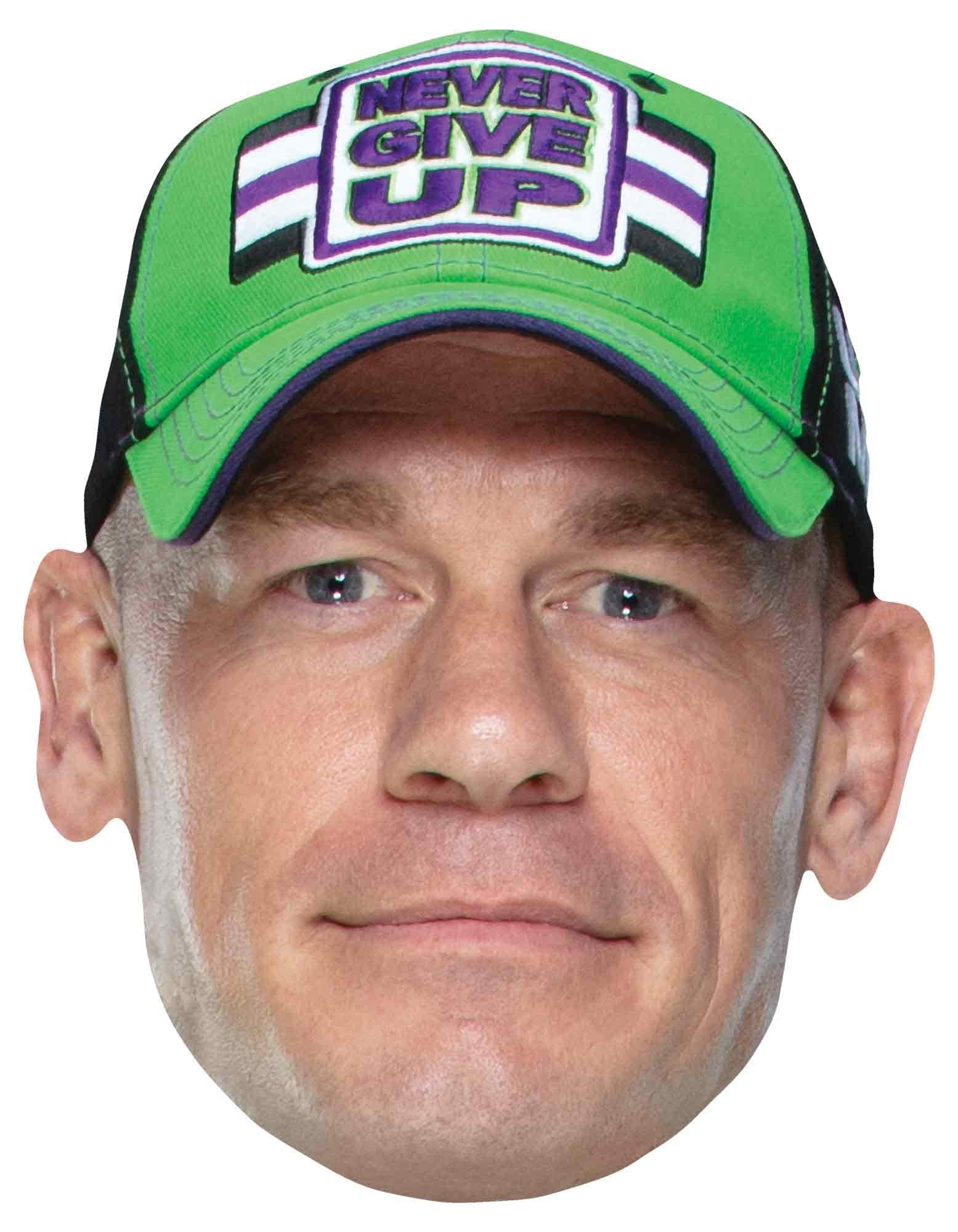 STAR CUTOUTS SM294 John Cena WWE Mask | Cardboard Face Mask | Fits Ages 4-99