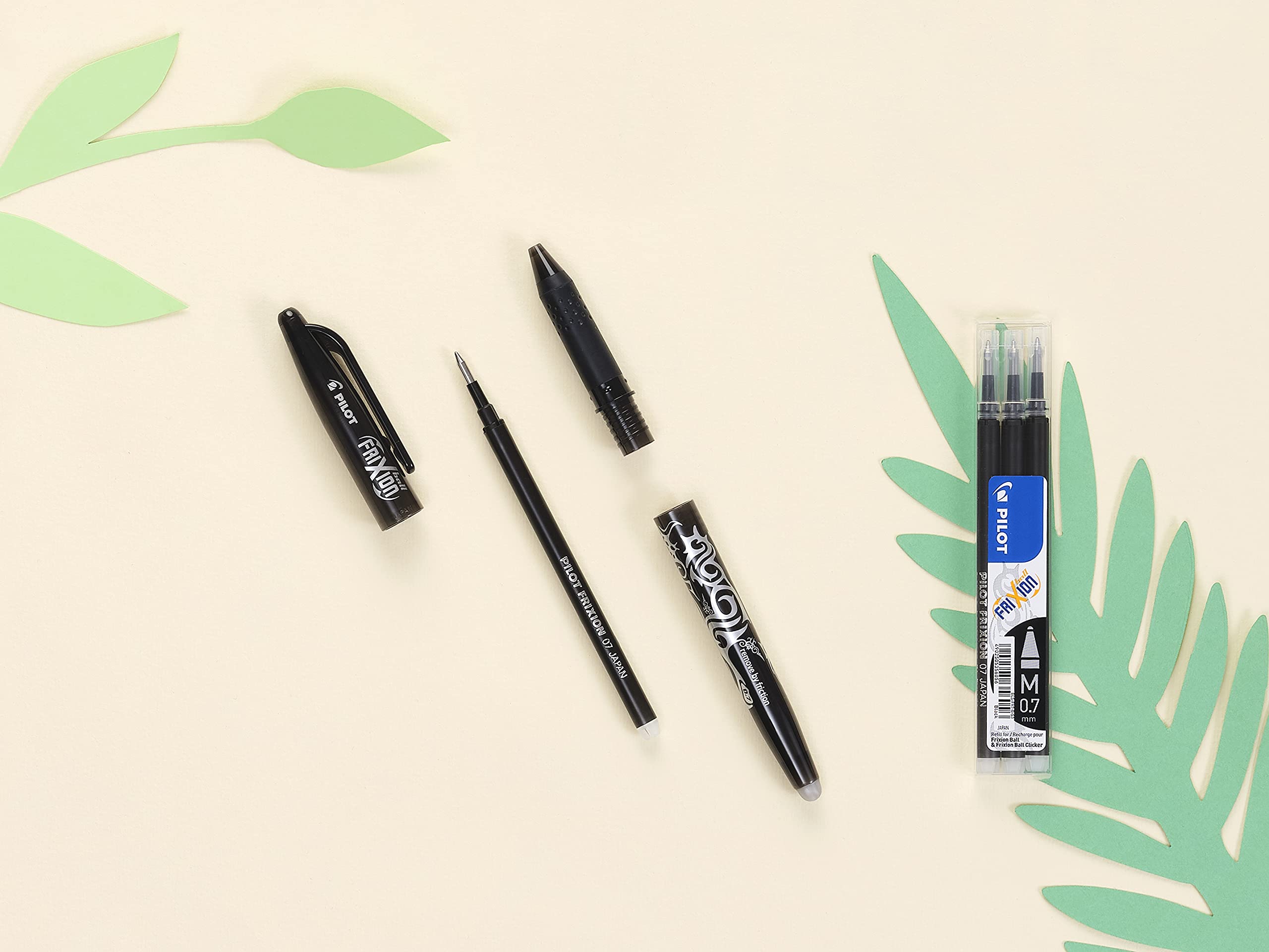 PILOT FriXion Rollerball Refill - 0.7mm Tip, Blue Ink | Pack of 6 8