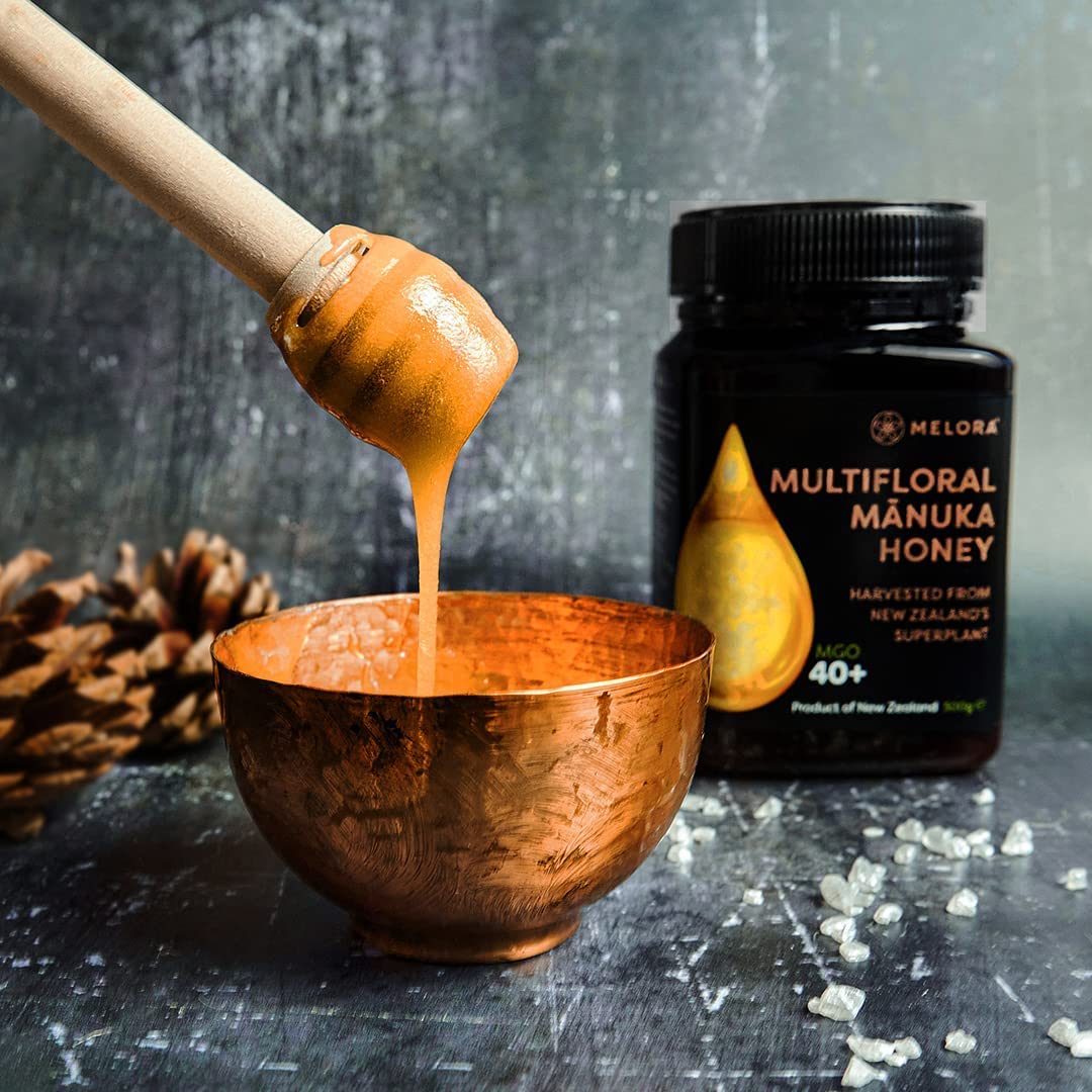 Melora Manuka Honey - 100 MGO | 5+ UMF | 250g Pure & Traceable New Zealand Honey
