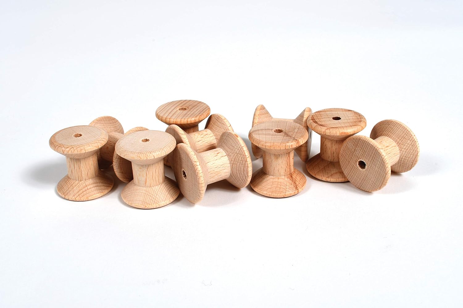 TickiT Natural Wooden Spools - Heuristic Play Set for Toddlers 7