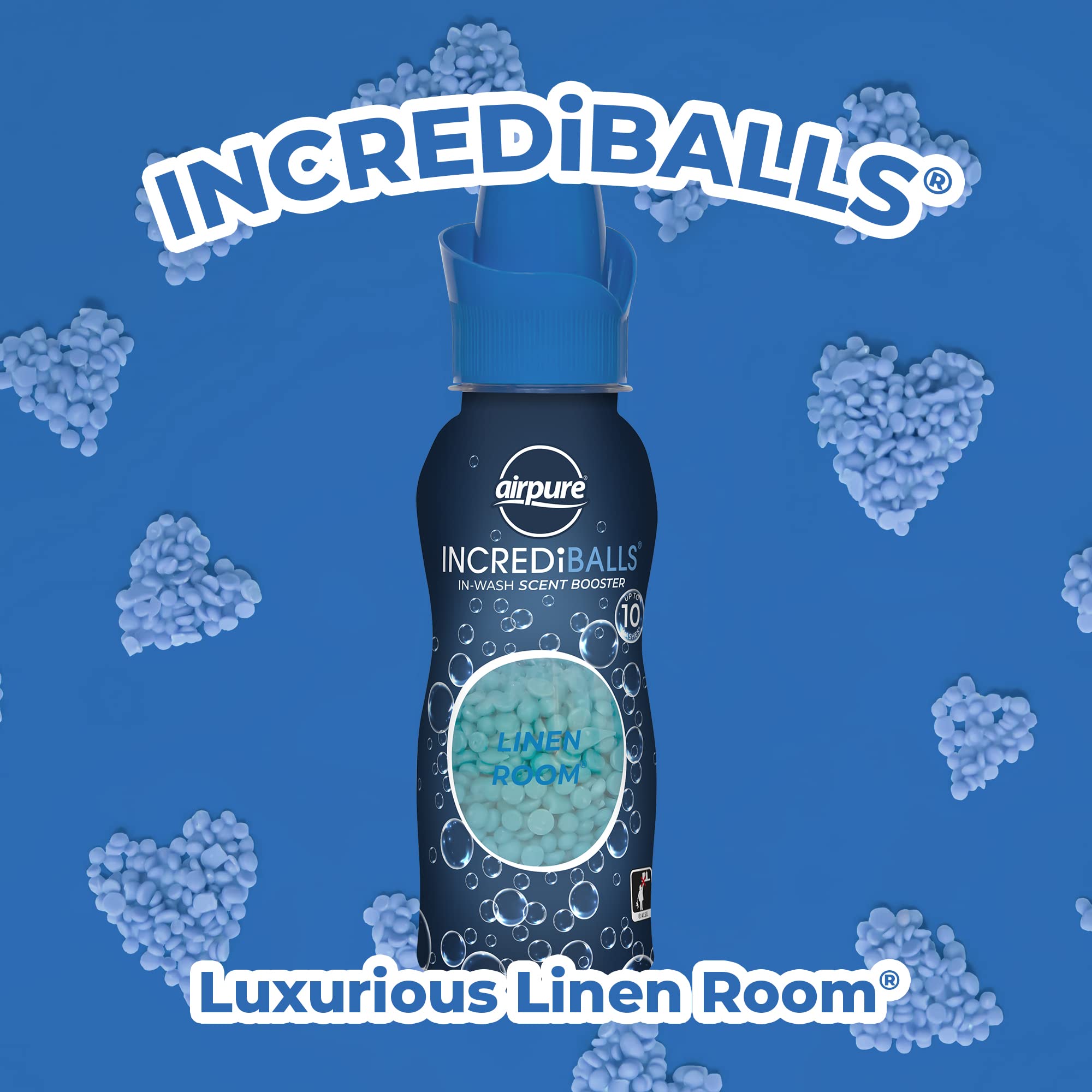Airpure - INCREDiBALLS in-Wash Scent Booster (AP-IB-317), 10 Washes