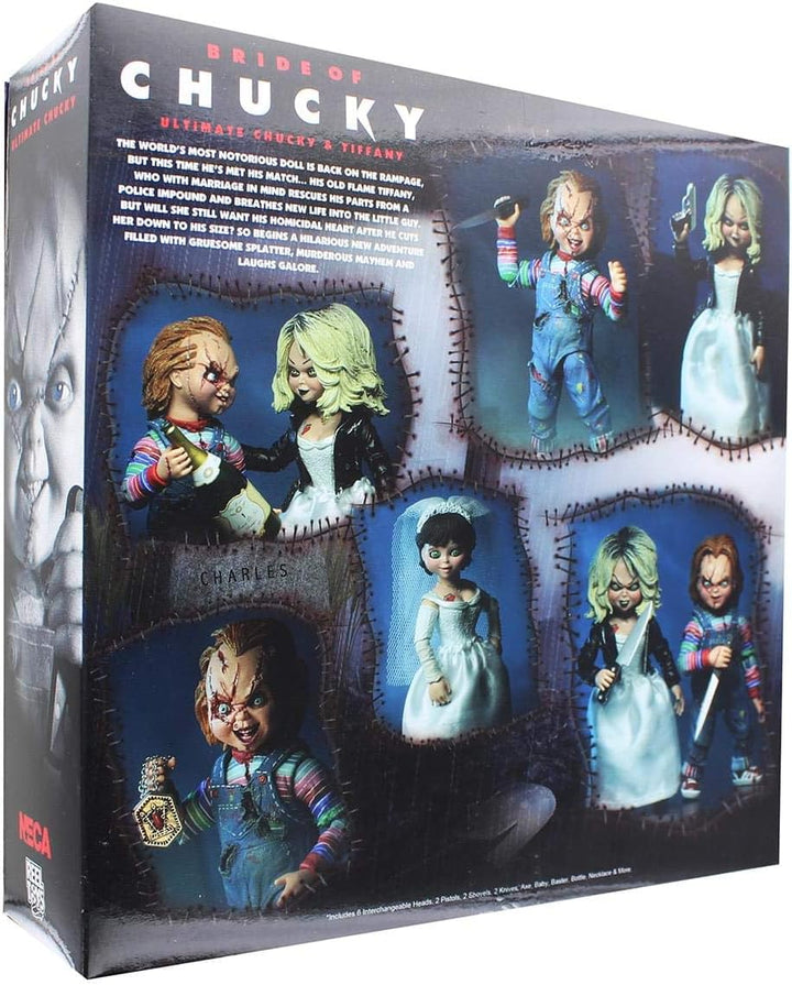 Chucky 42114 Chuck & Friends Ultimate Chucky & Tiffany 2 Pack (1998) - Collectible Action Figures - Multi-Colored