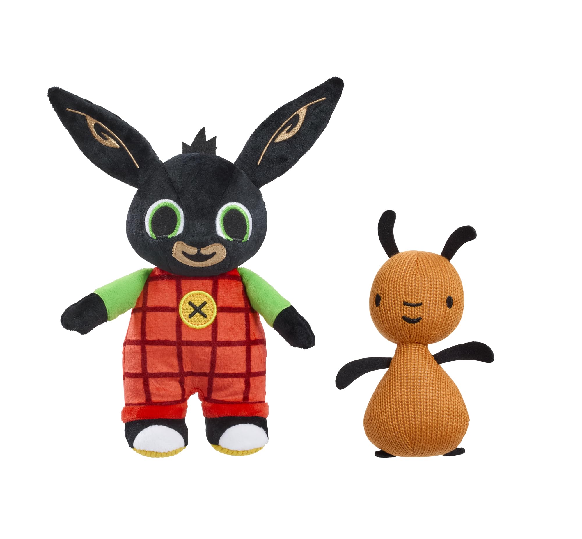 Rainbow Designs Bing & Flop Twin Pack Soft Toys - 2 Super Soft Plush Characters for Toddlers 3