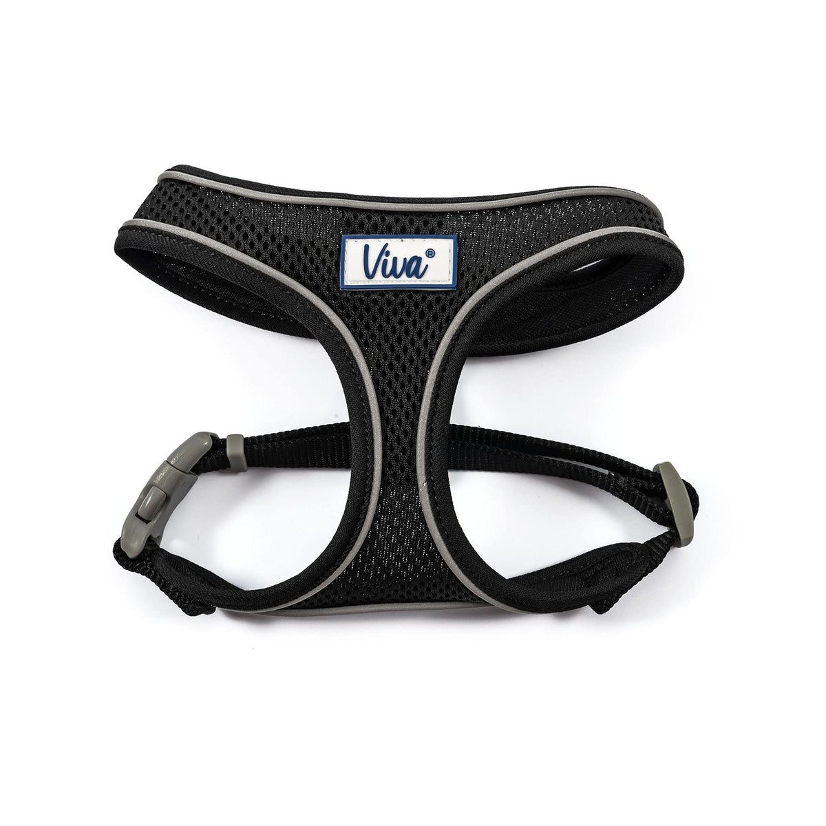 Ancol Viva Mesh Dog Harness - Large, Black, Reflective