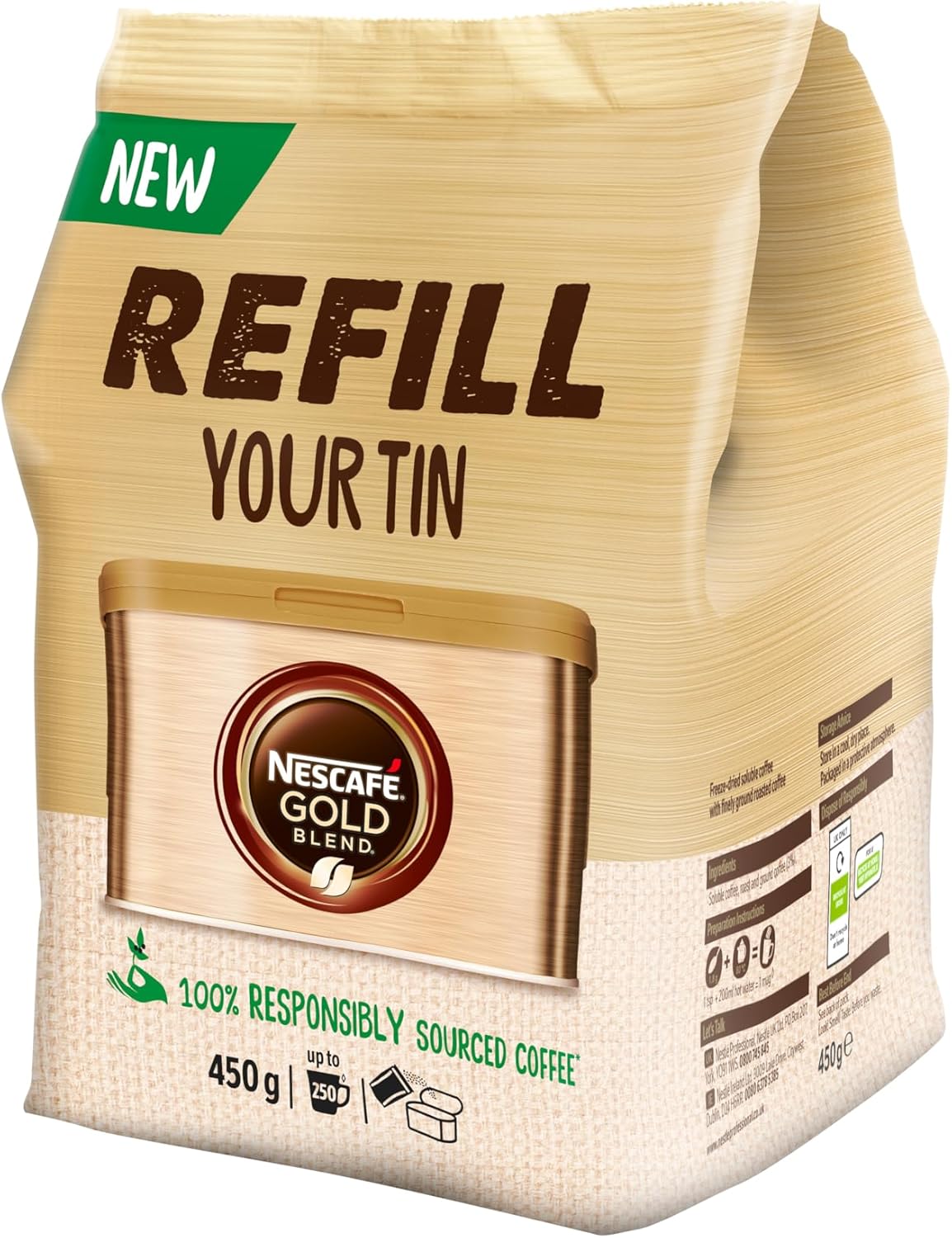 NESCAFÉ Gold Blend Instant Coffee 450g Refill Pouch 4