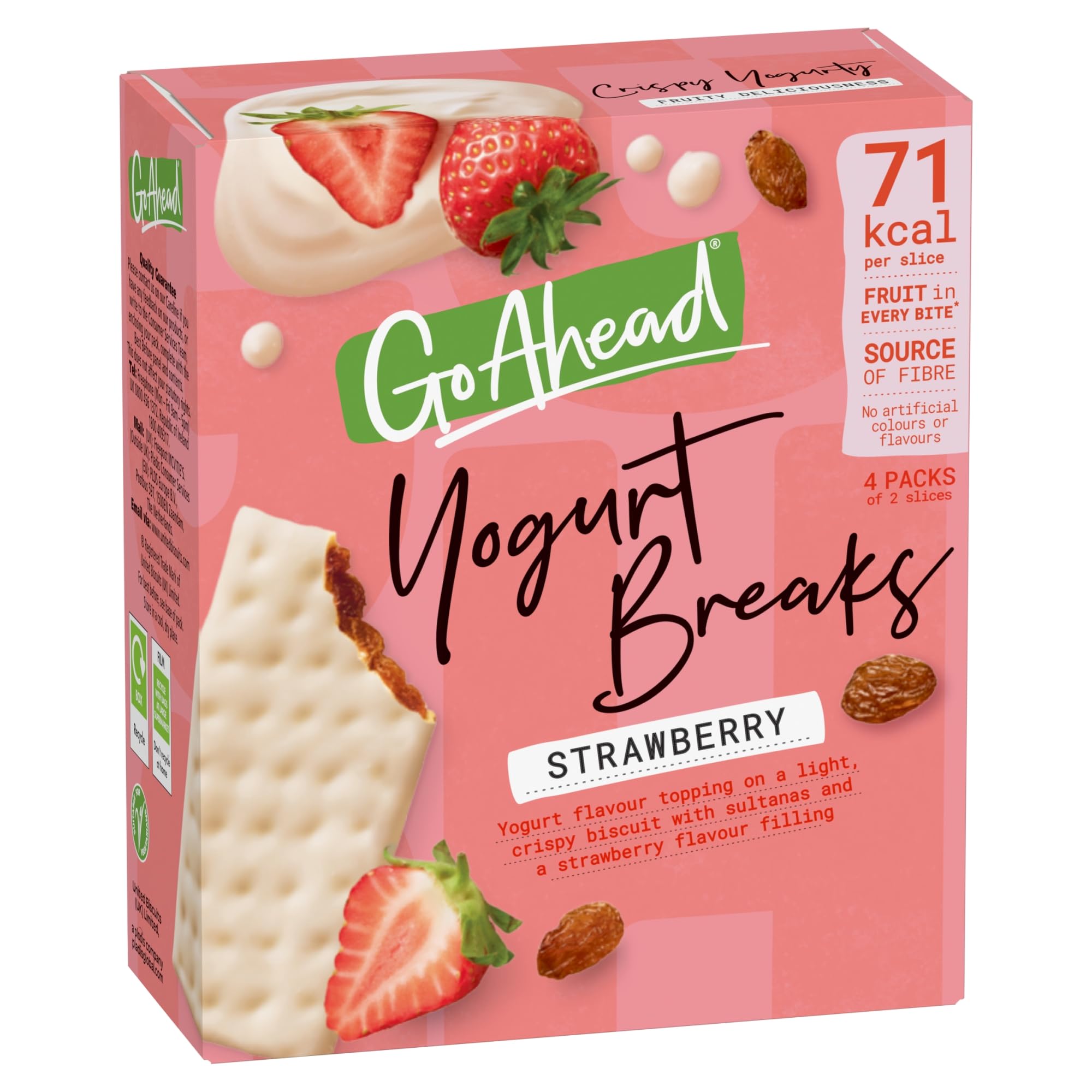 Go Ahead Strawberry Yogurt Breaks, 4 Bars, 142 g