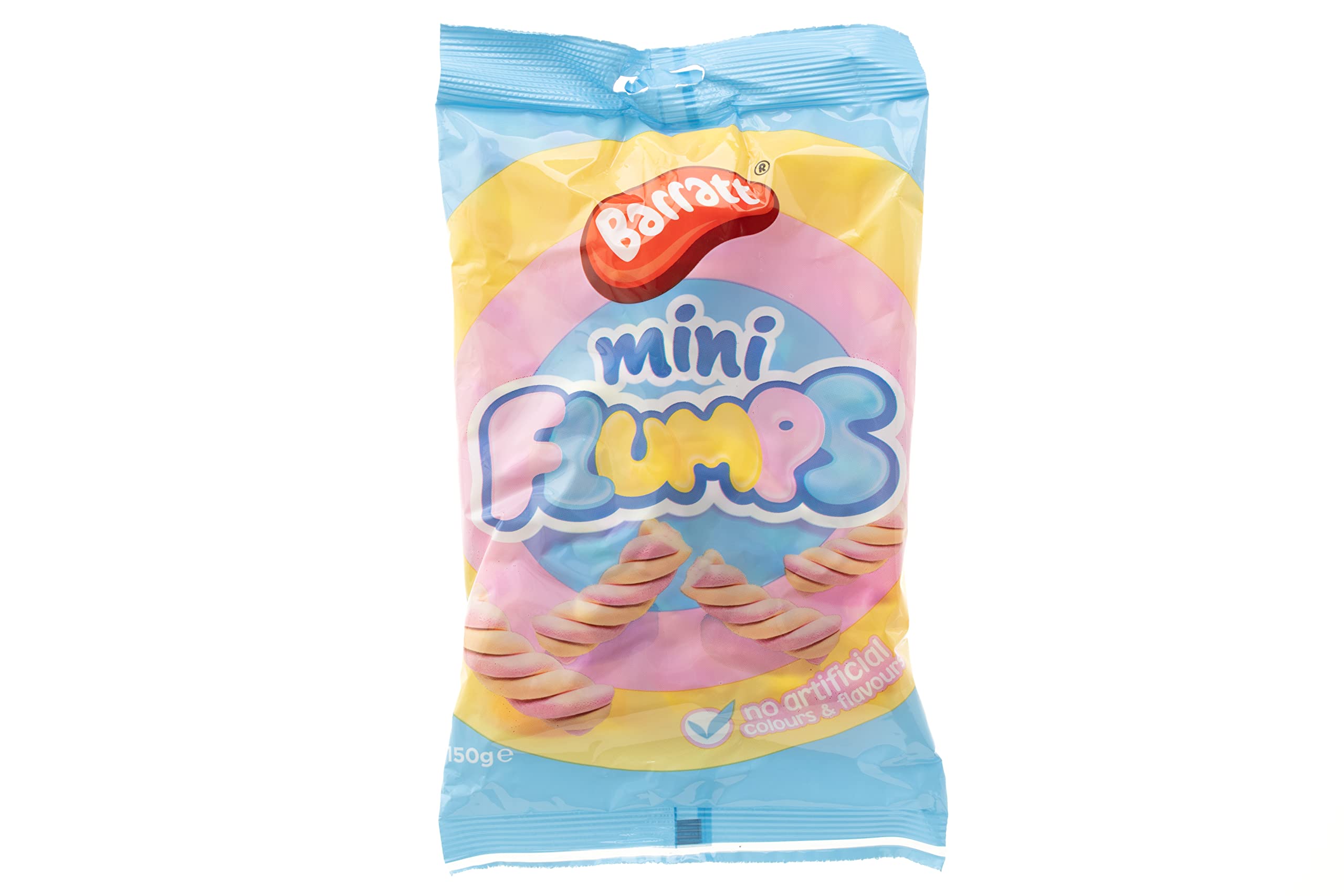 Barratt Mini Flumps 150g - Vanilla Fluffy Marshmallow Twist Sweets 3