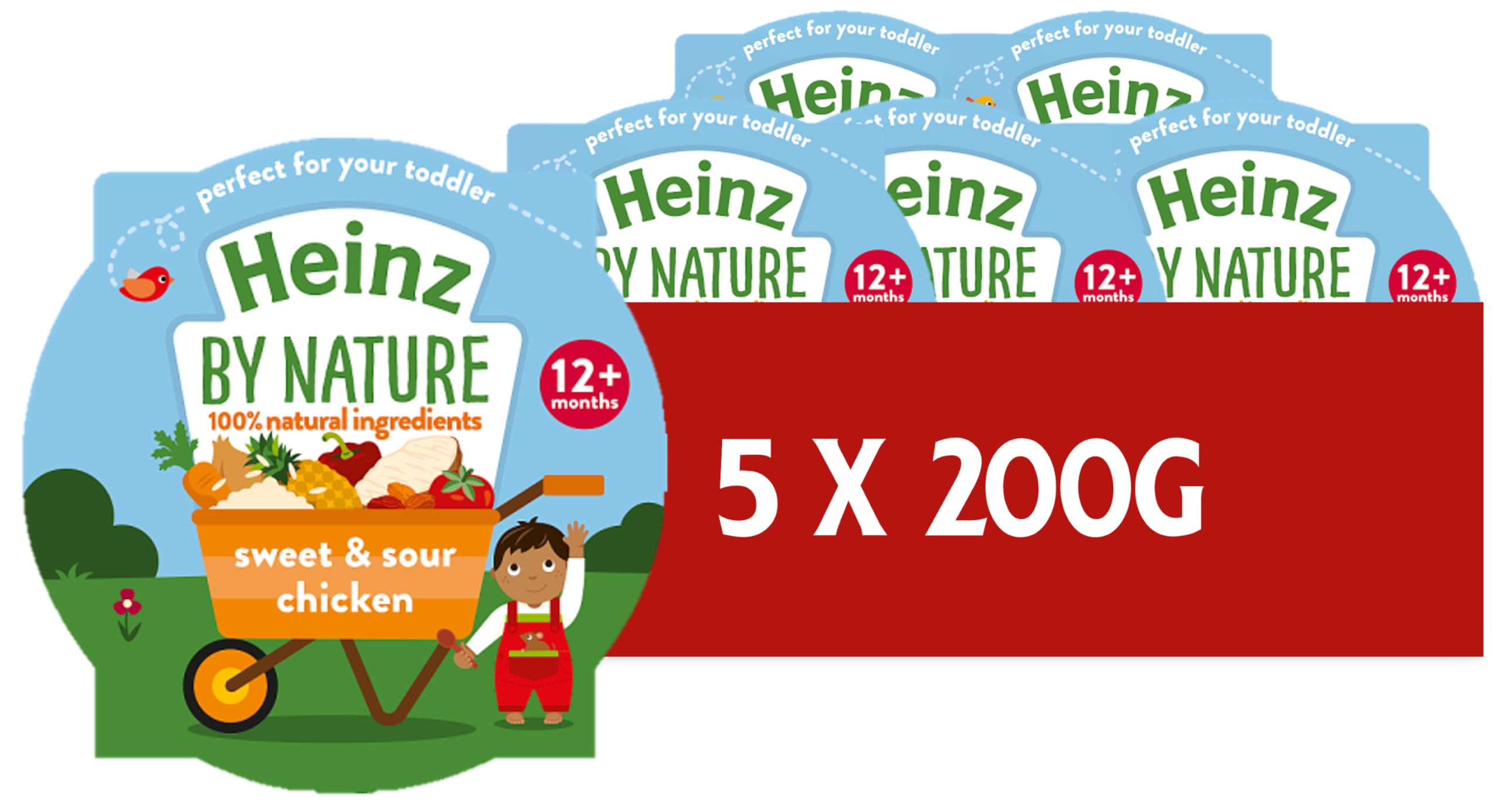 Heinz Baby Food Sweet and Sour Chicken Rice Tray 5x200g