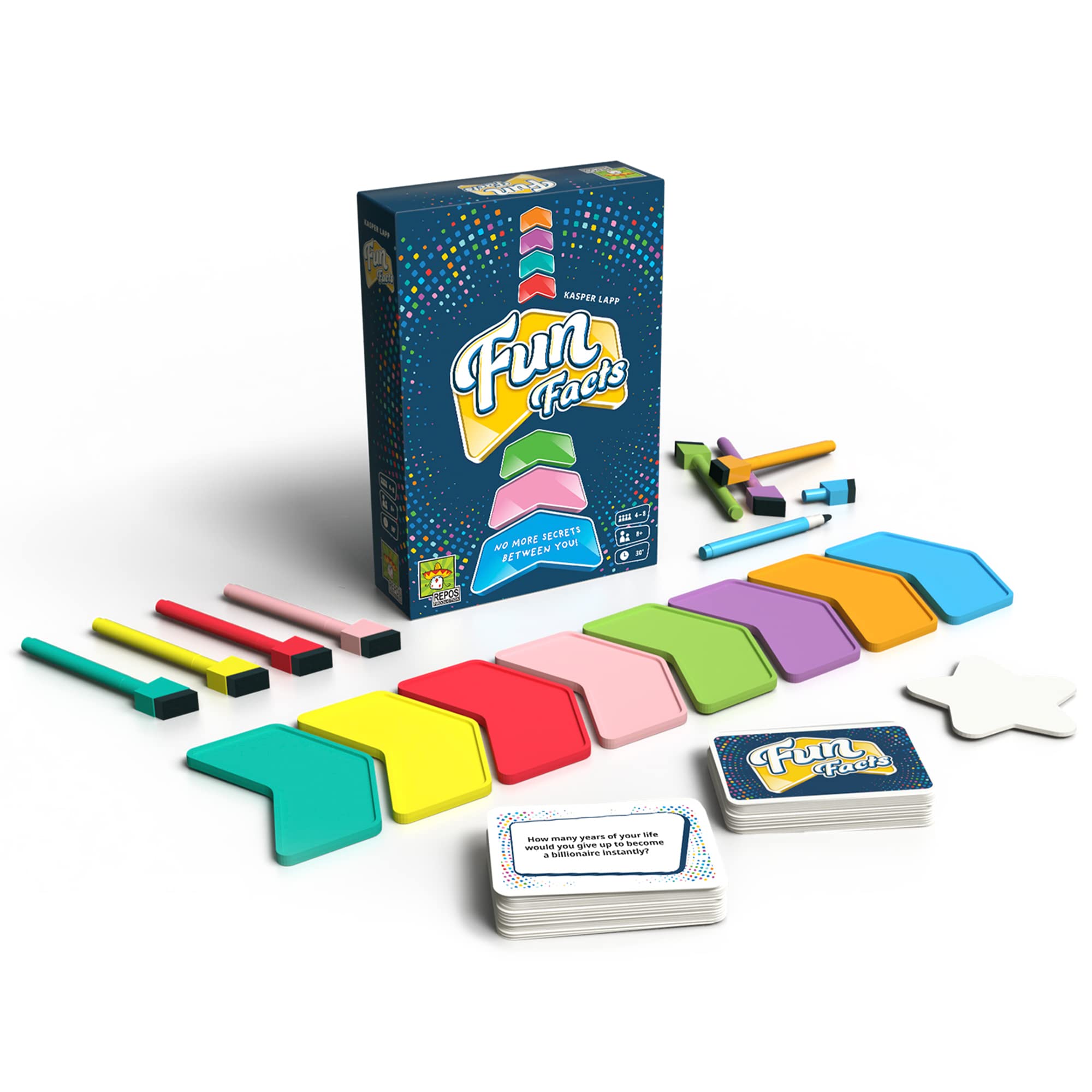 Repos Production Fun Facts Cooperative Party Game for 4-8 Players Ages 8+ 5