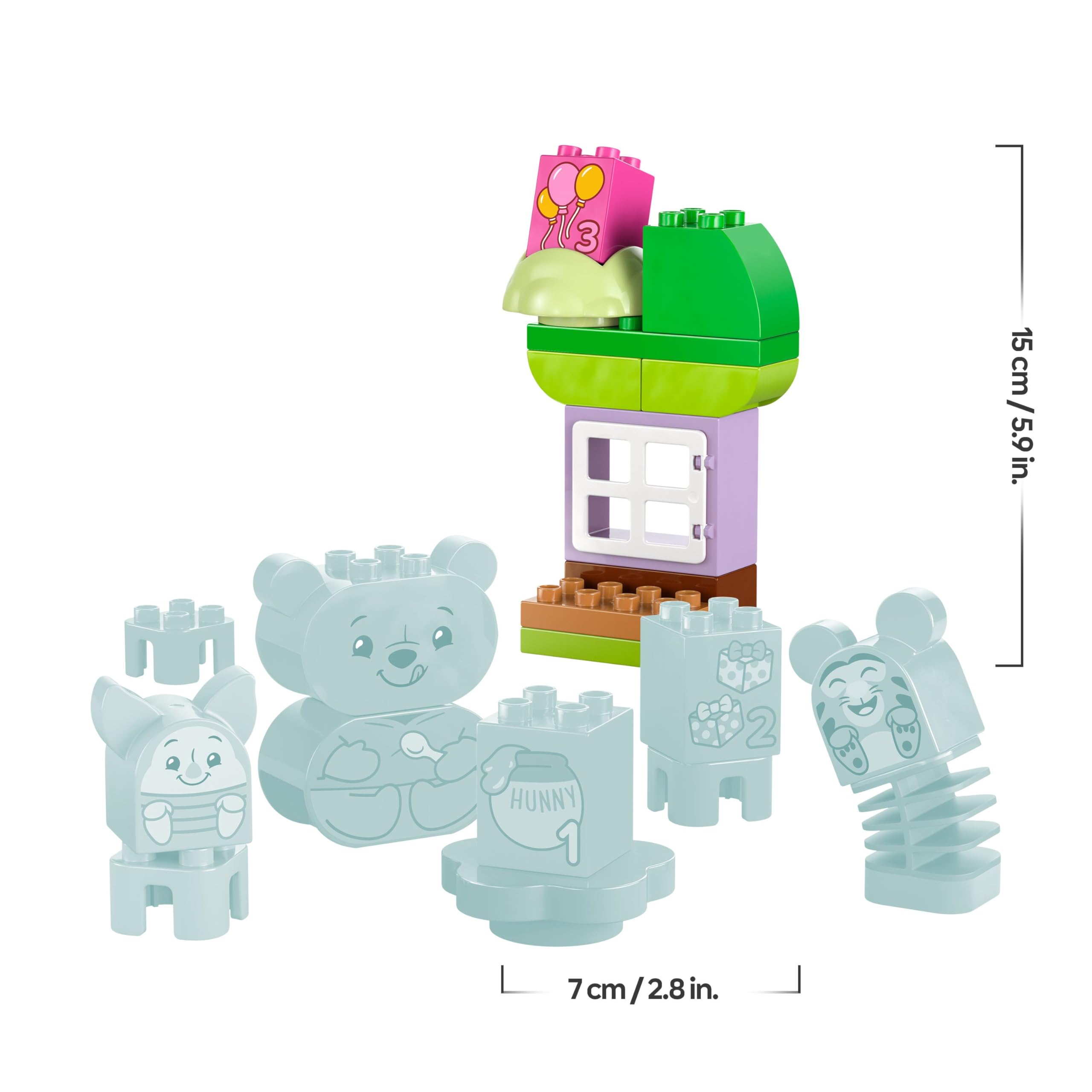 LEGO DUPLO Disney Winnie the Pooh’s Birthday Party Building Toy - 22-Piece Set for Toddlers 18 Months+ 10