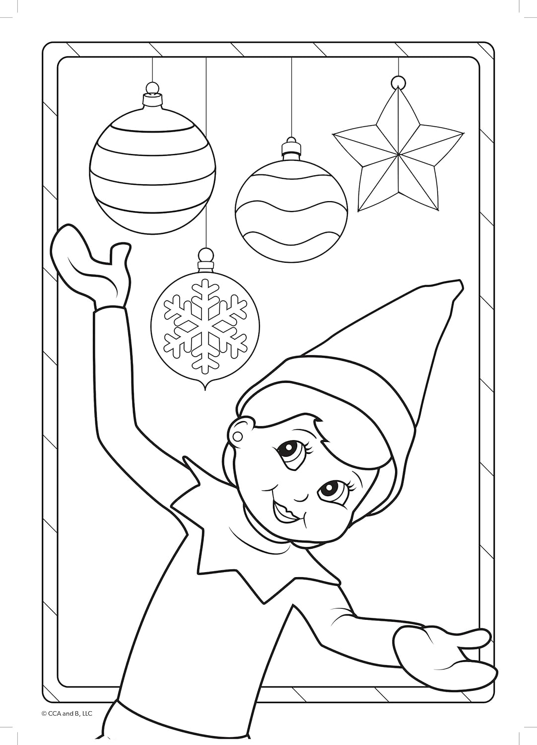 Elf on the Shelf Sticker Colouring Book - Christmas Activity for Kids 3
