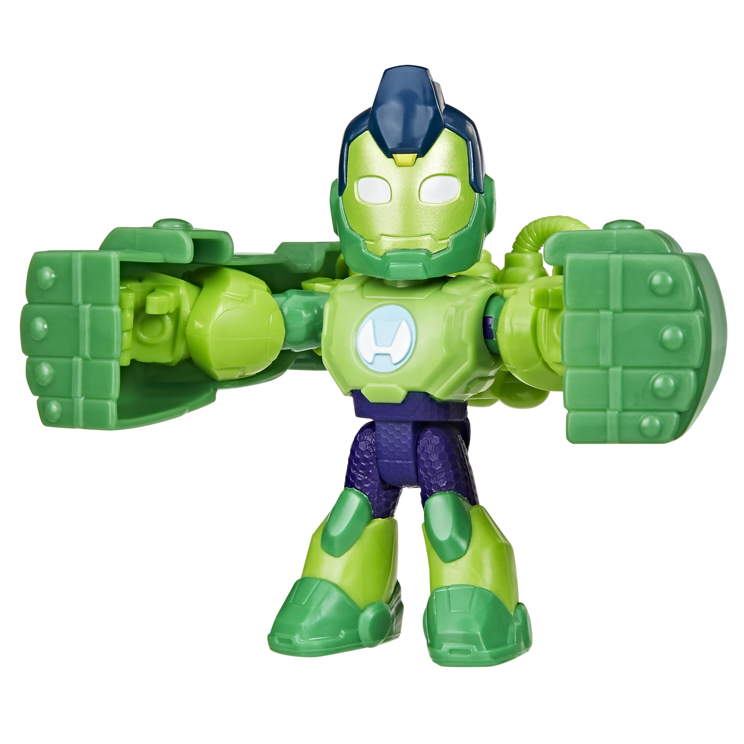 Marvel Iron Hulk Action Figure - 7.6 cm Poseable Toy with Detachable Iron Fists, Ages 3+ 5