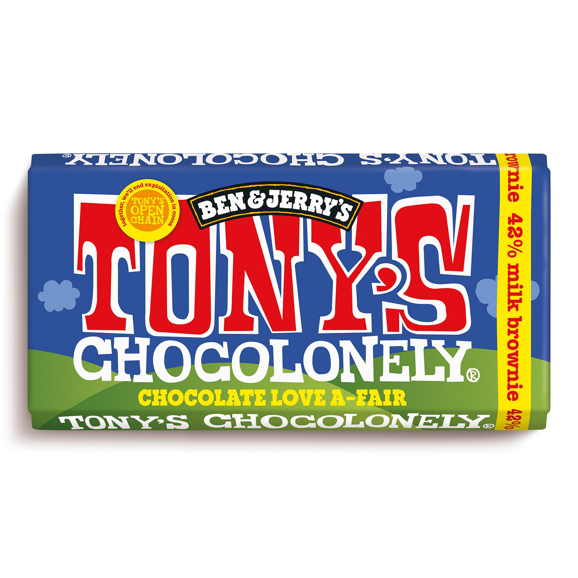 Tony's Chocolonely Dark Milk Chocolate Brownie Bar 180g