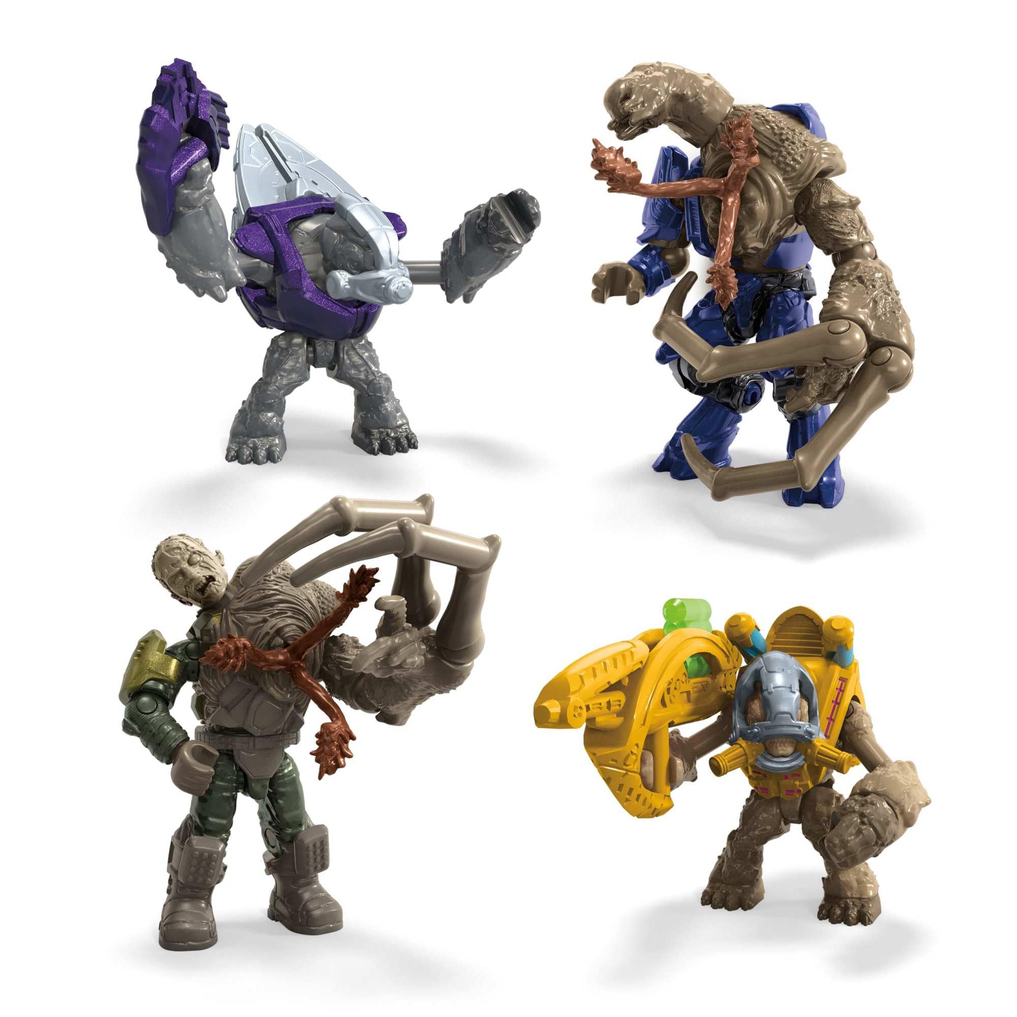 MEGA Halo Action Figures Building Set - 20th Anniversary Halo 2 Character Pack, 328 Pieces 3