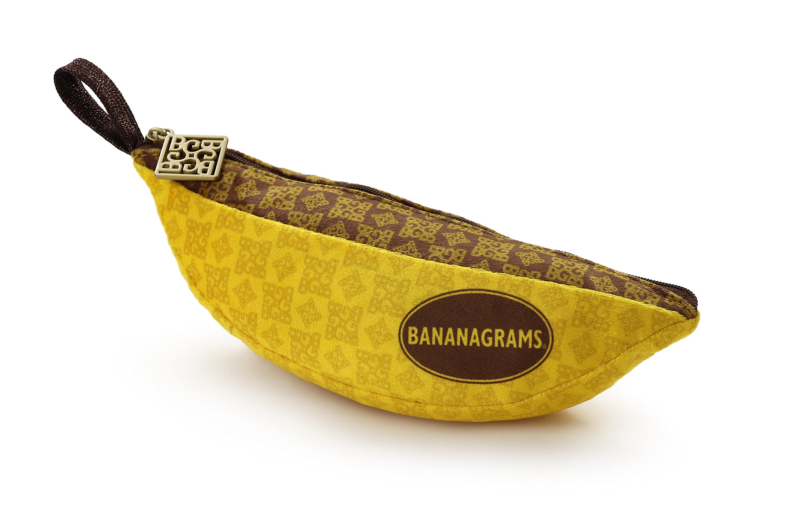 BANANAGRAMS Signature Edition Word Game - 144 Tiles, 10 Luxe Tiles, Premium Fabric Pouch - 1-8 Players 3
