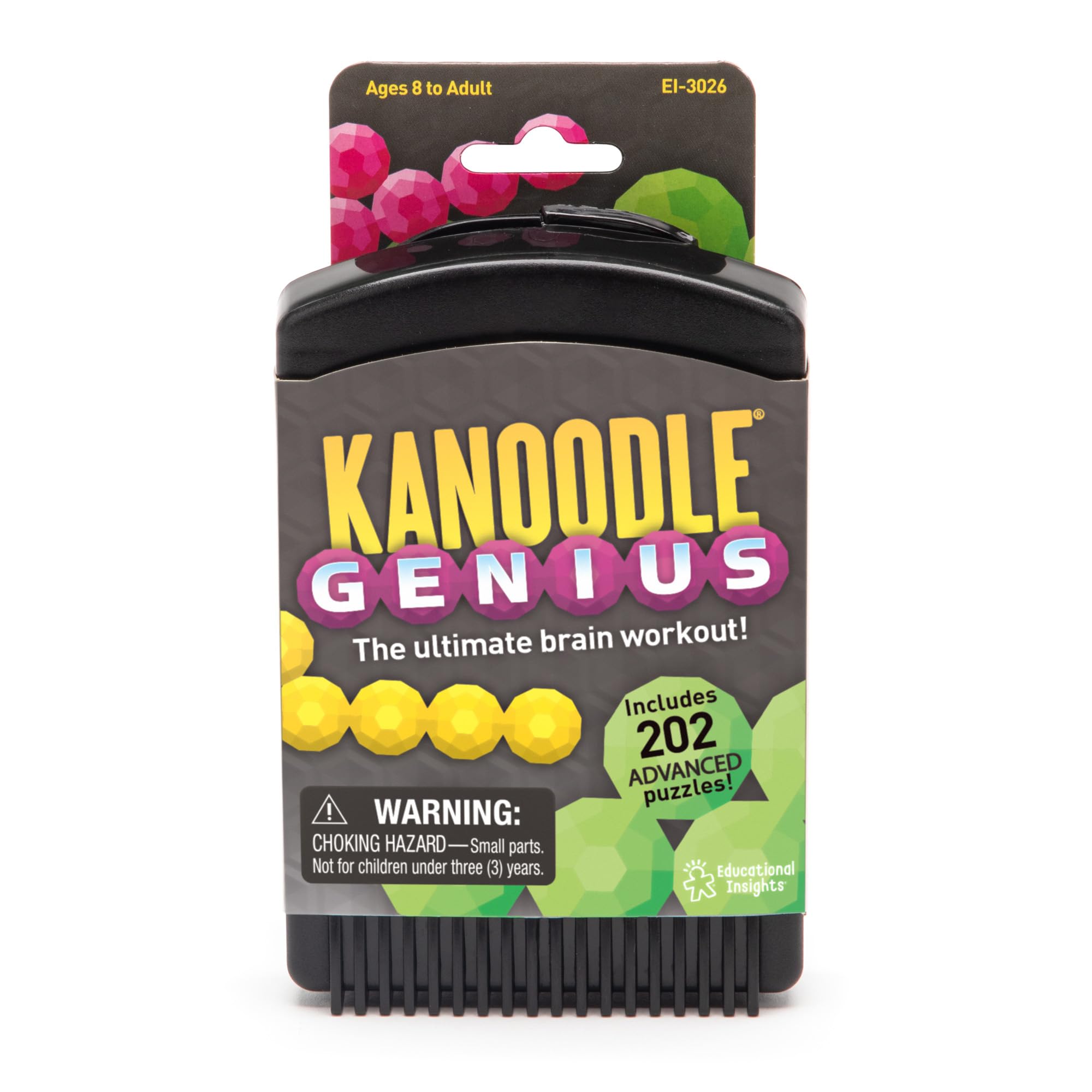 Educational Insights Kanoodle Genius 202 3D Puzzle Game for Ages 8-12 | Solo Play | Portable 7