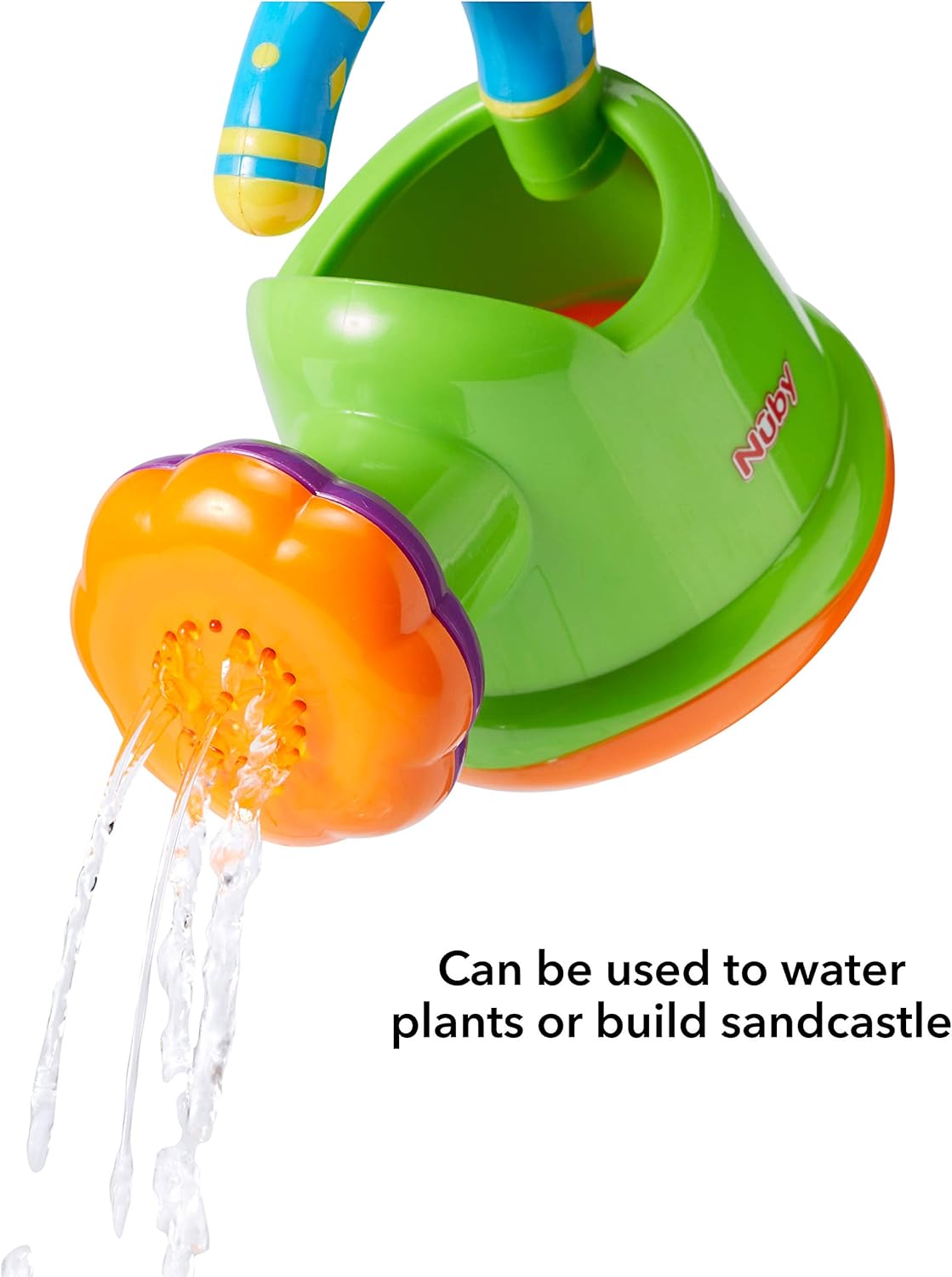 Nuby Fun Watering Can Bath Toy - Sensory Development for Babies 6M+ 4