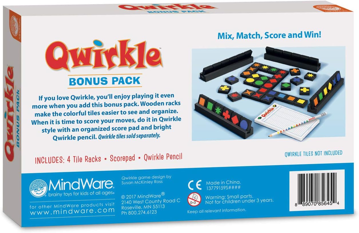 MindWare Qwirkle Bonus Pack Board Game Expansion 5
