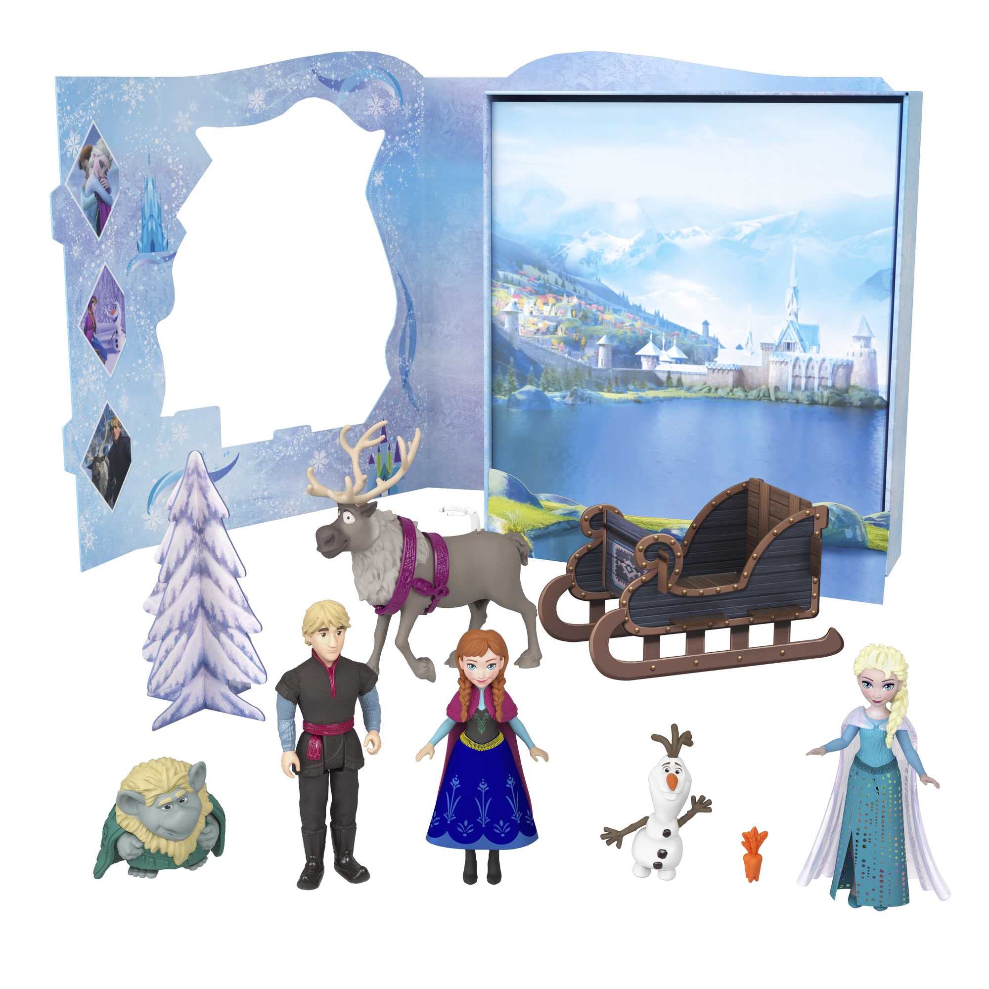 Disney Frozen Story Pack with 6 Characters - Small Dolls & Playset for Kids 7