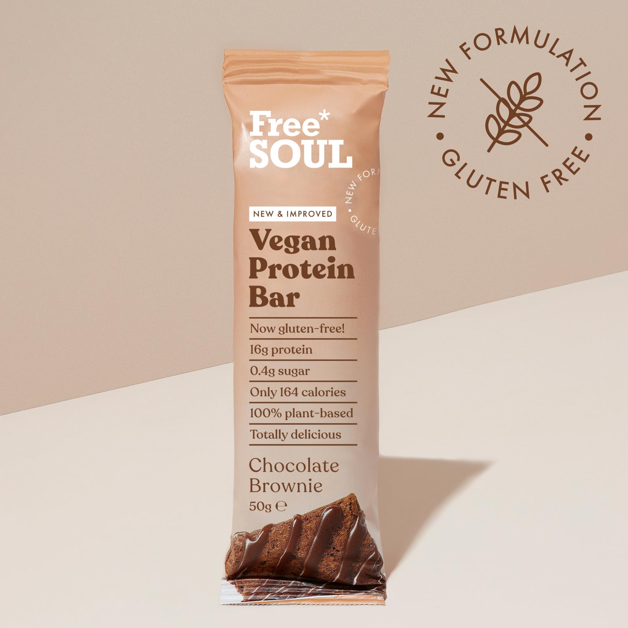 Free Soul Vegan Protein Bars 12 x 50g | Plant Based Chocolate Protein Snack | High Protein, Low Sugar 4