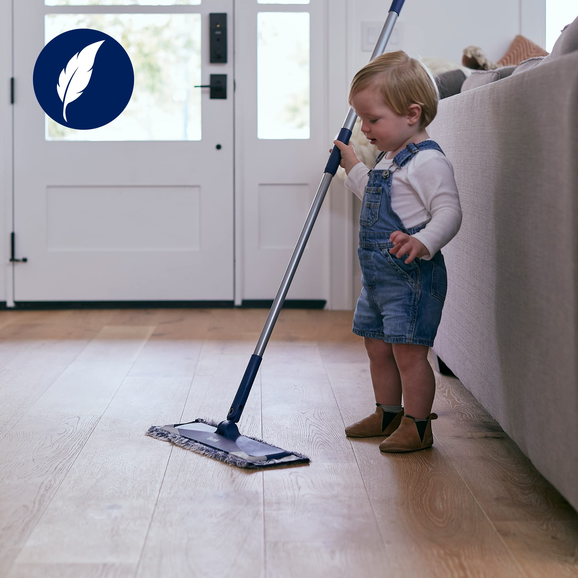 Bona - Premium Microfibre Floor Mop Kit Extra Large Adjustable Flat Mop 5