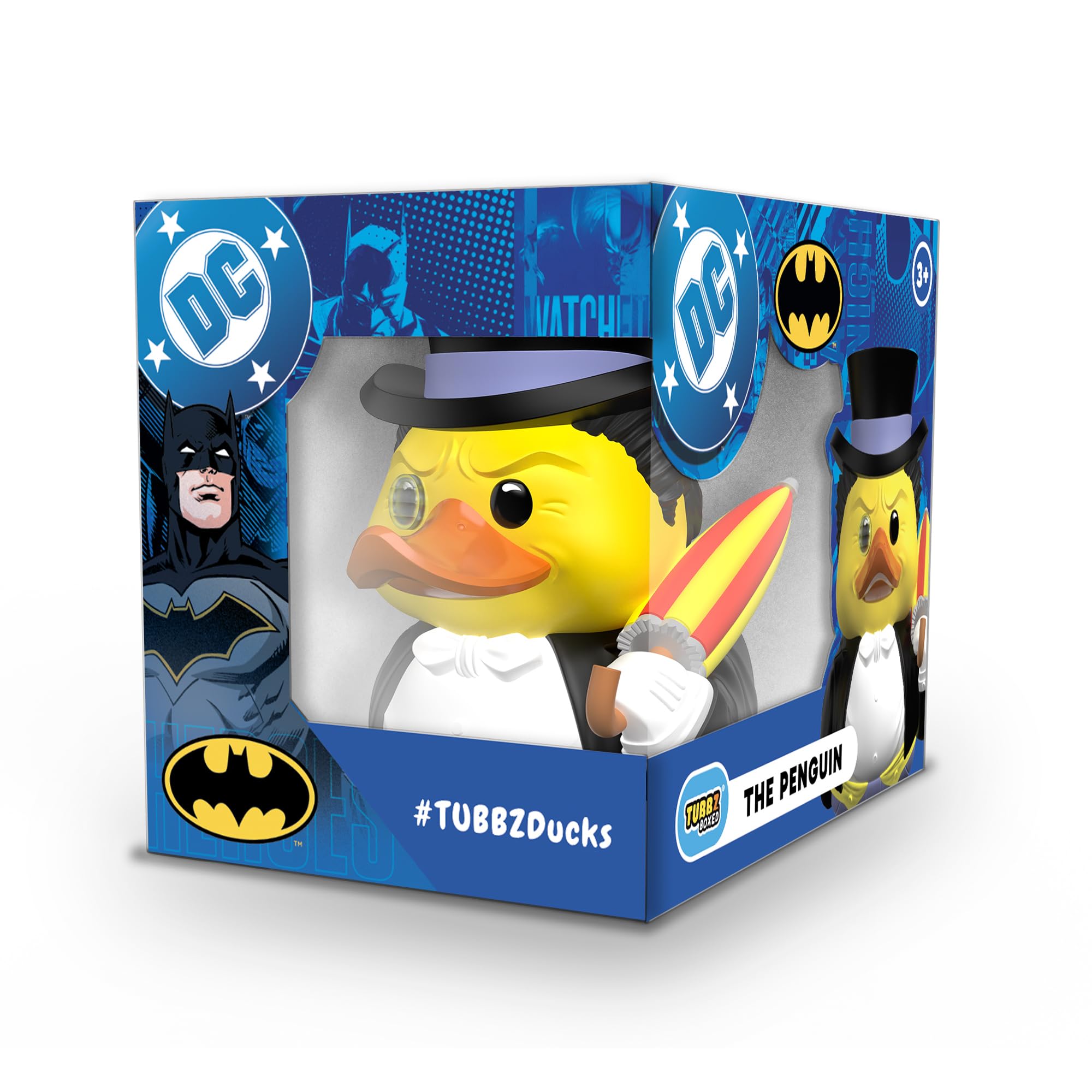 TUBBZ DC Comics Penguin Cosplaying Rubber Duck Vinyl Figure | 9 cm Tall | Boxed Edition 1