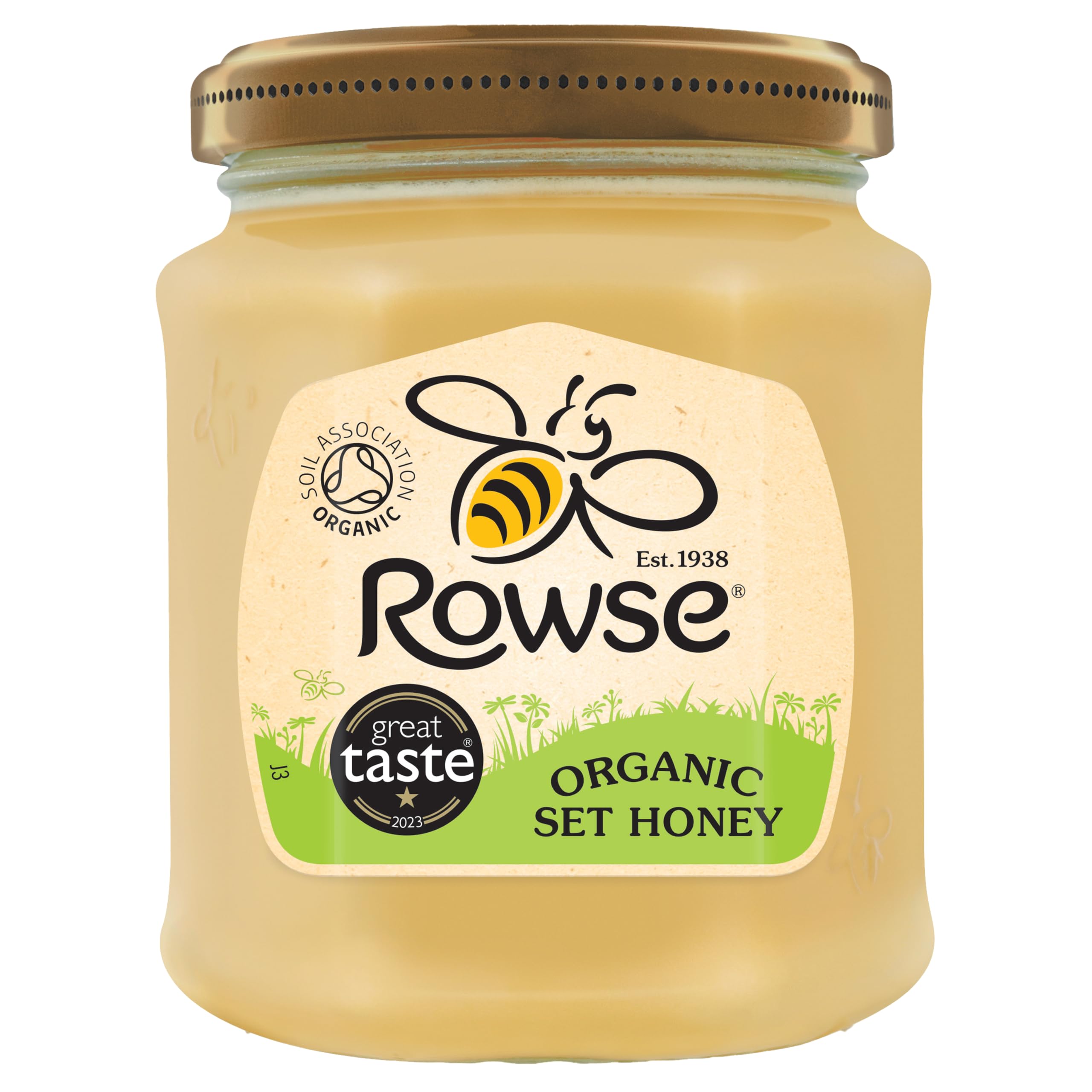 Rowse Set Organic Honey - Creamy Texture | 340g Jar 1
