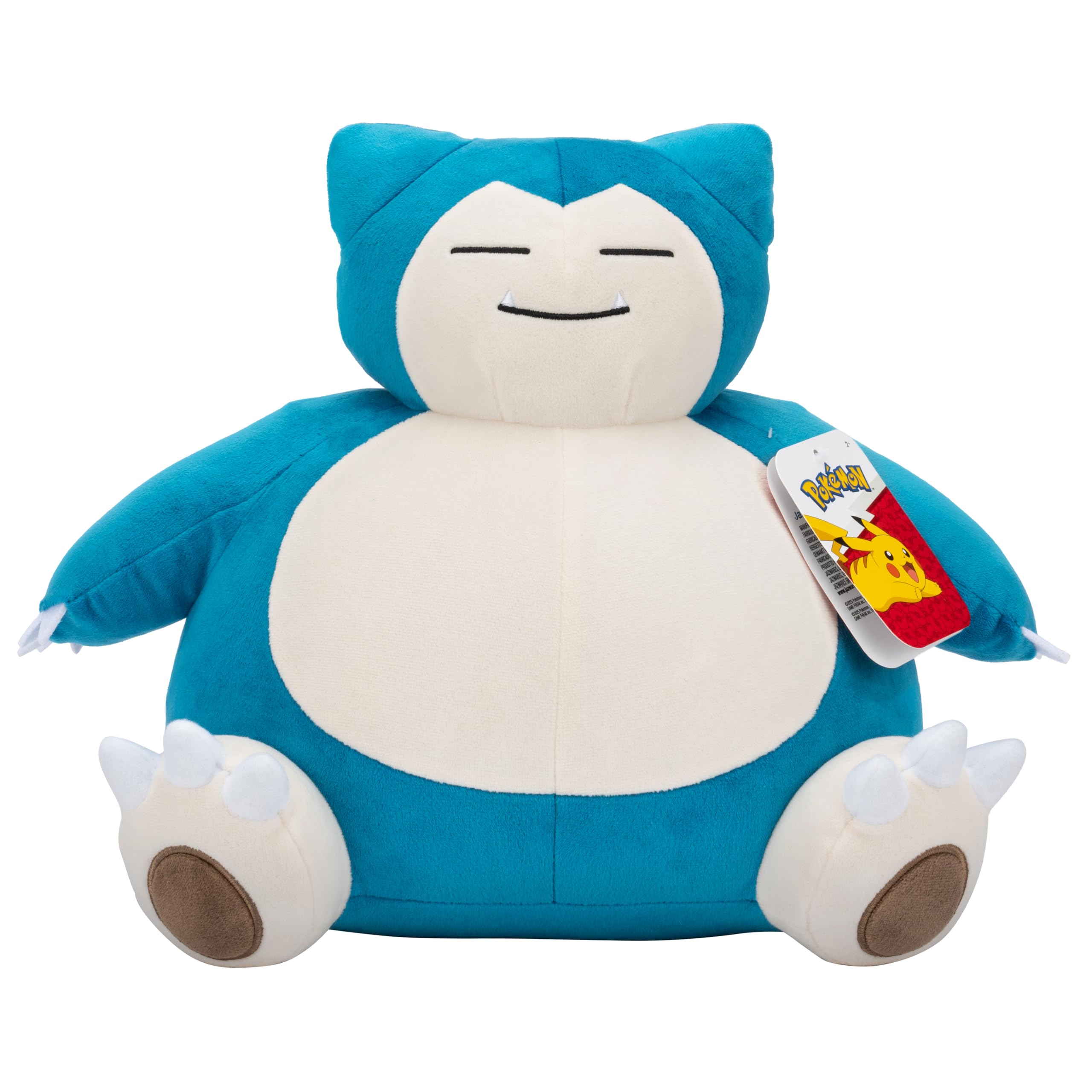 Pokémon Snorlax Plush - 12-Inch Soft Plush with Authentic Animated Series Details