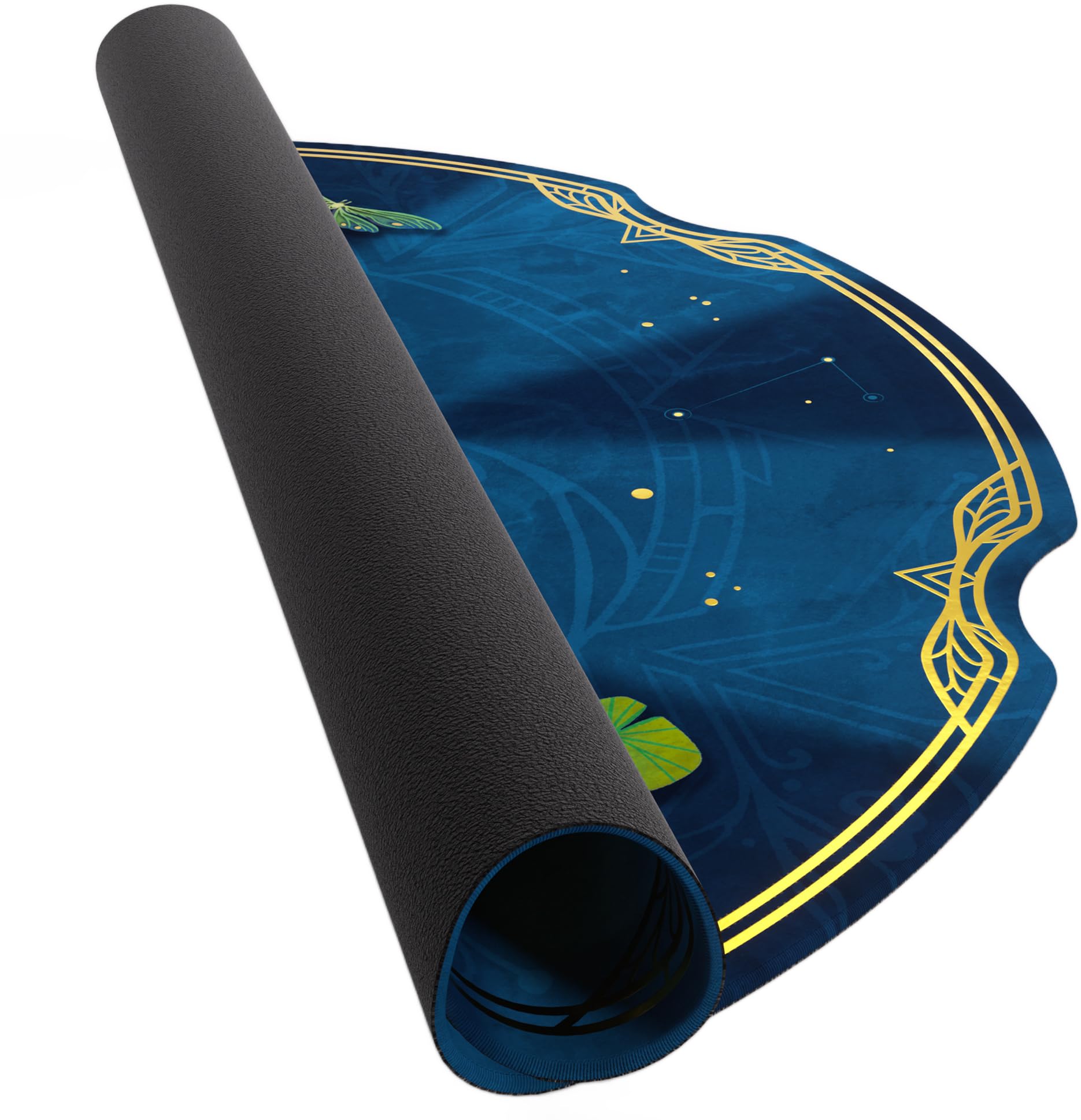 Gamegenic Take Time Game Mat - Premium Rubber Surface | Gold Foil Accents | 2mm Thick 2