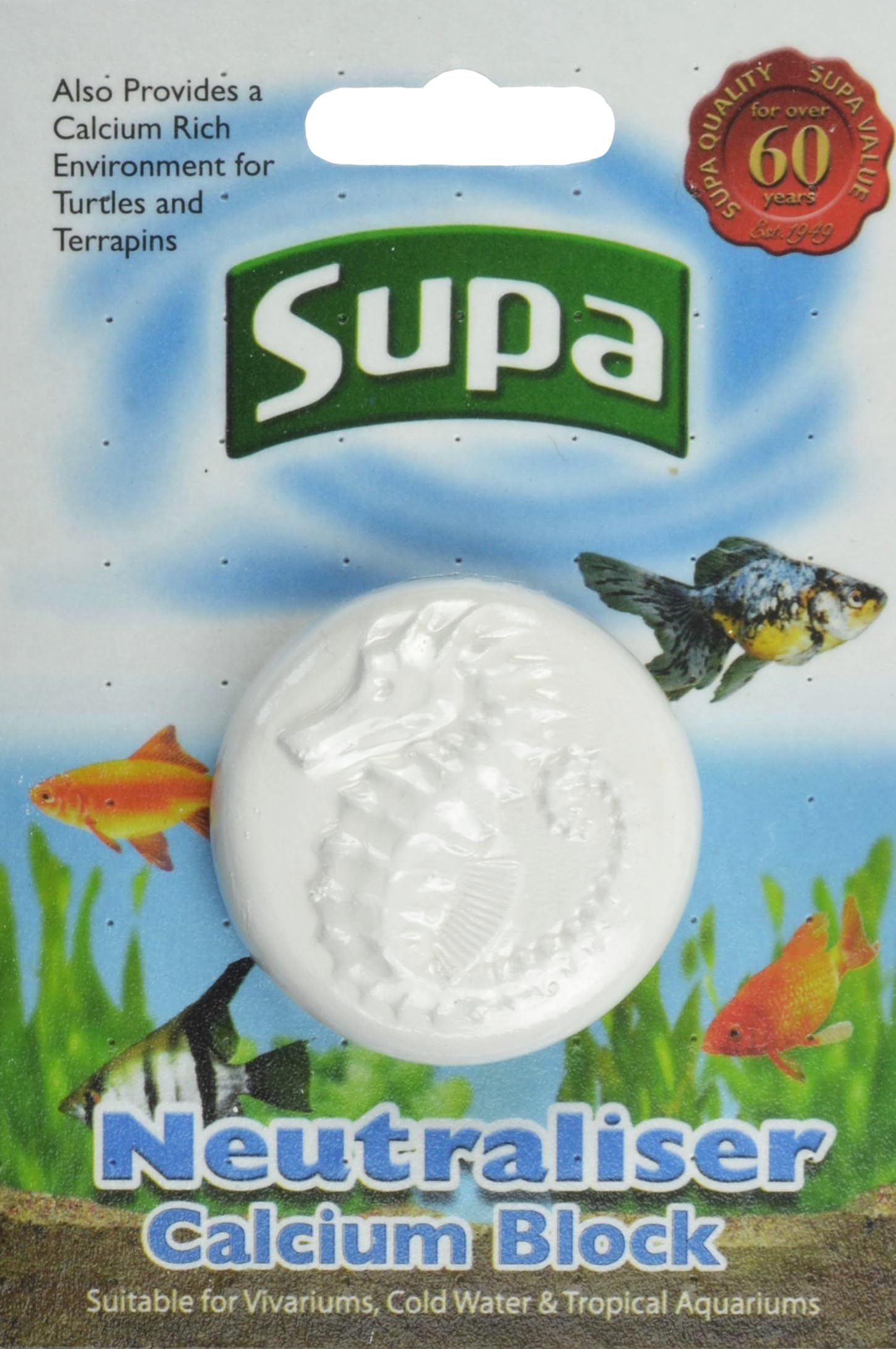 Supa Neutraliser Block - Slow Release Calcium Buffer for Aquarium Water & Turtle Shell Health | 25g