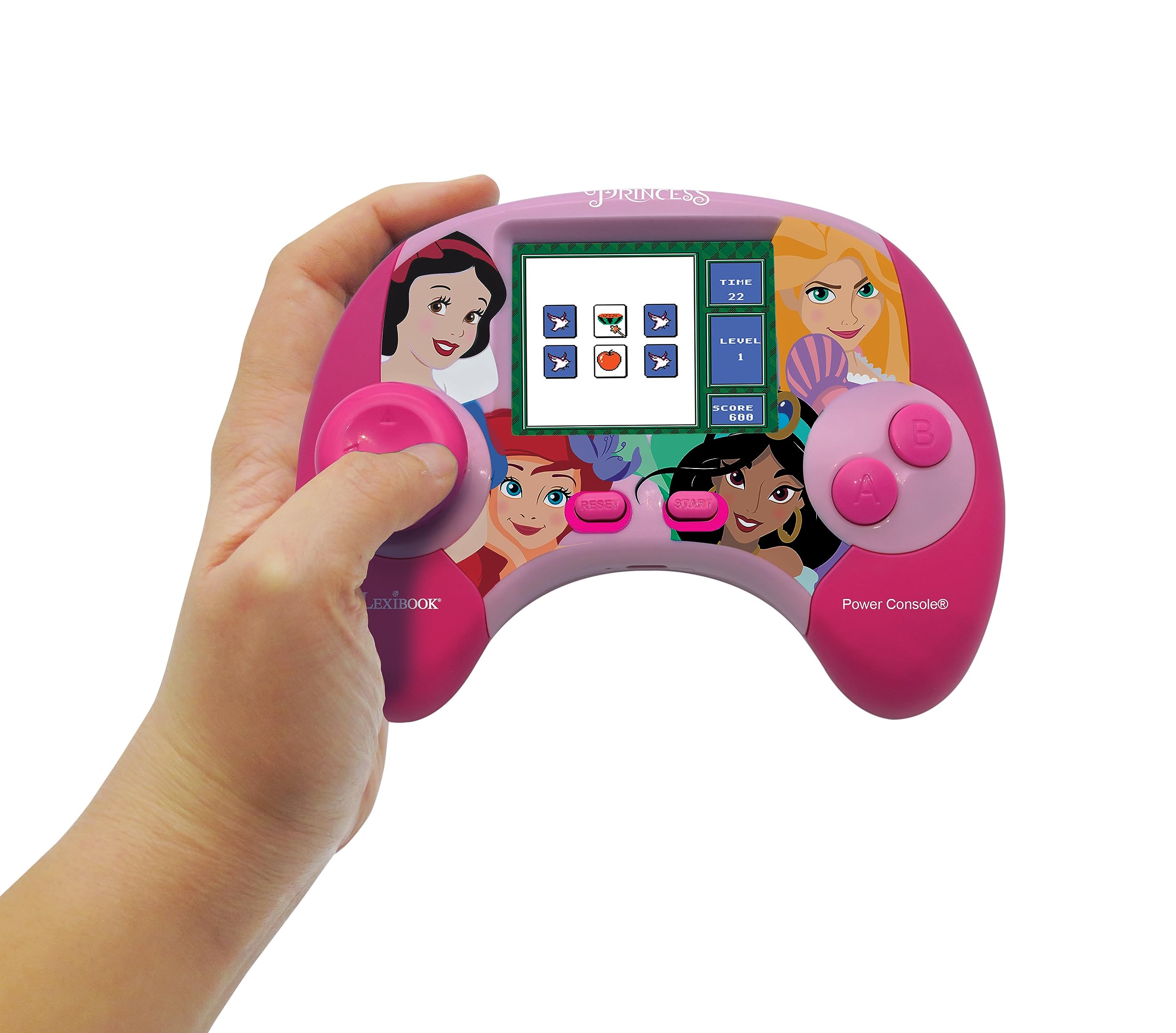 Lexibook Disney Princess Power Console® - Bilingual Educational Game Console with 100 Activities (French/English), Ages 4+ 13