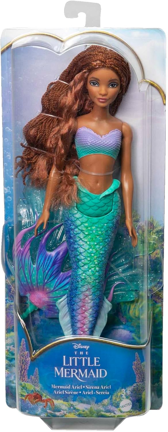 Disney The Little Mermaid Ariel Doll - Posing Mermaid Fashion Doll with Signature Outfit & Glitter Fin 3