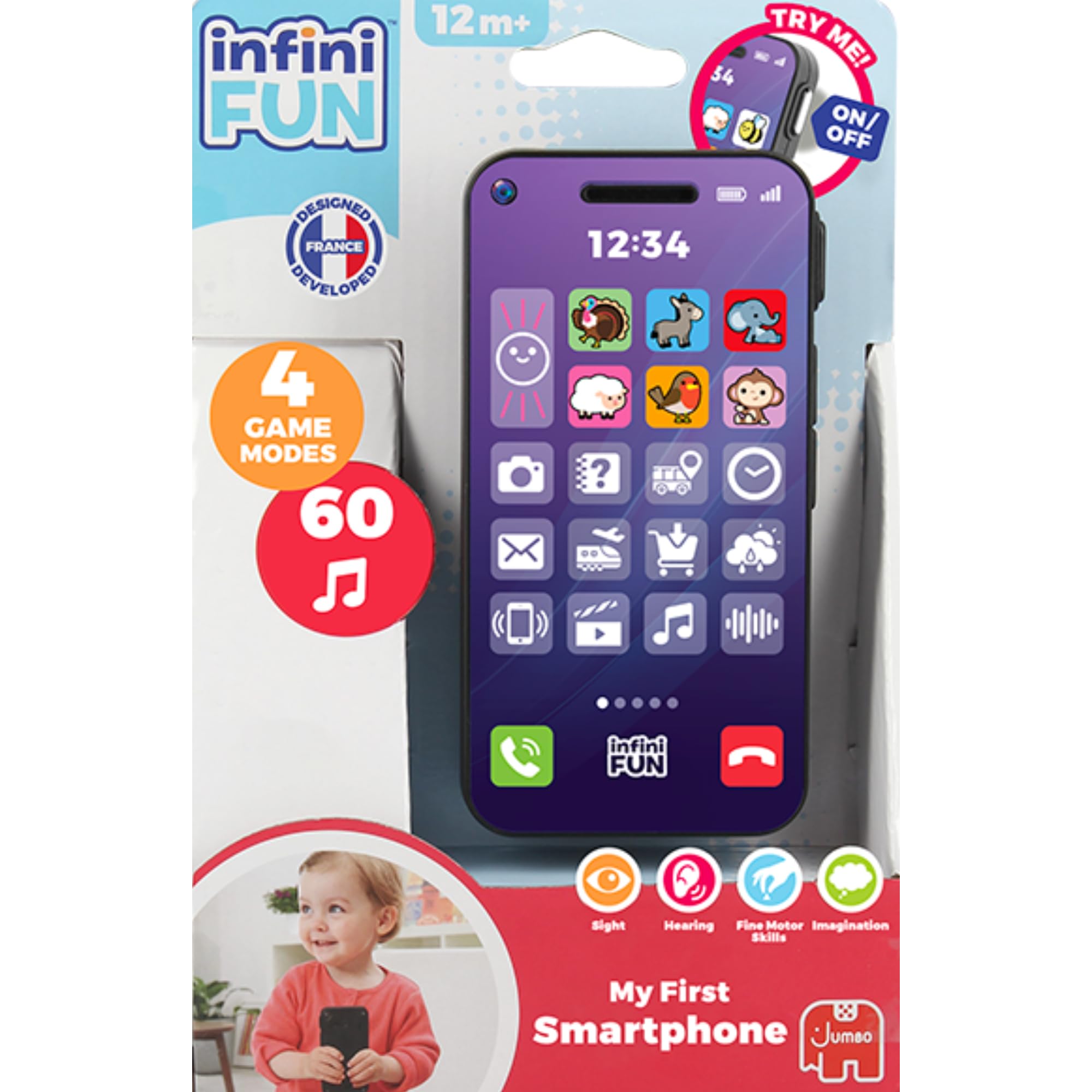 Infini Fun My First Smart Phone - Electronic Toy for Toddlers 12 Months+