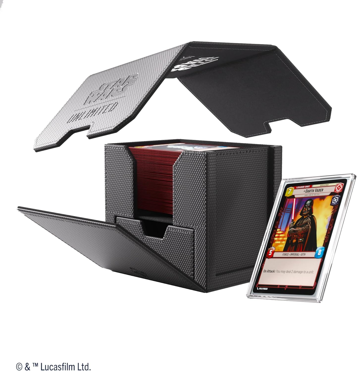 Gamegenic Star Wars Unlimited Deck Pod - Black Card Game Accessory 4