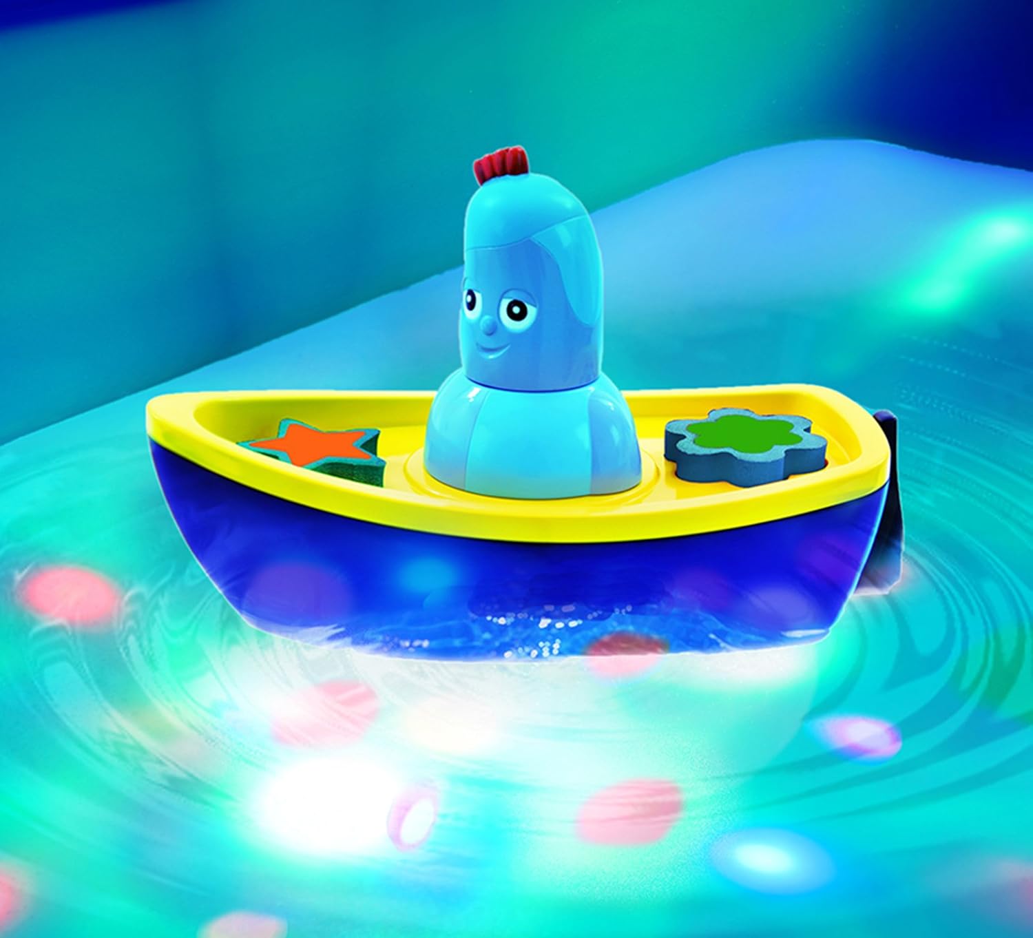 In the Night Garden Igglepiggle's Bath-Time Lightshow Boat - Light-Up Floating Playset for Toddlers