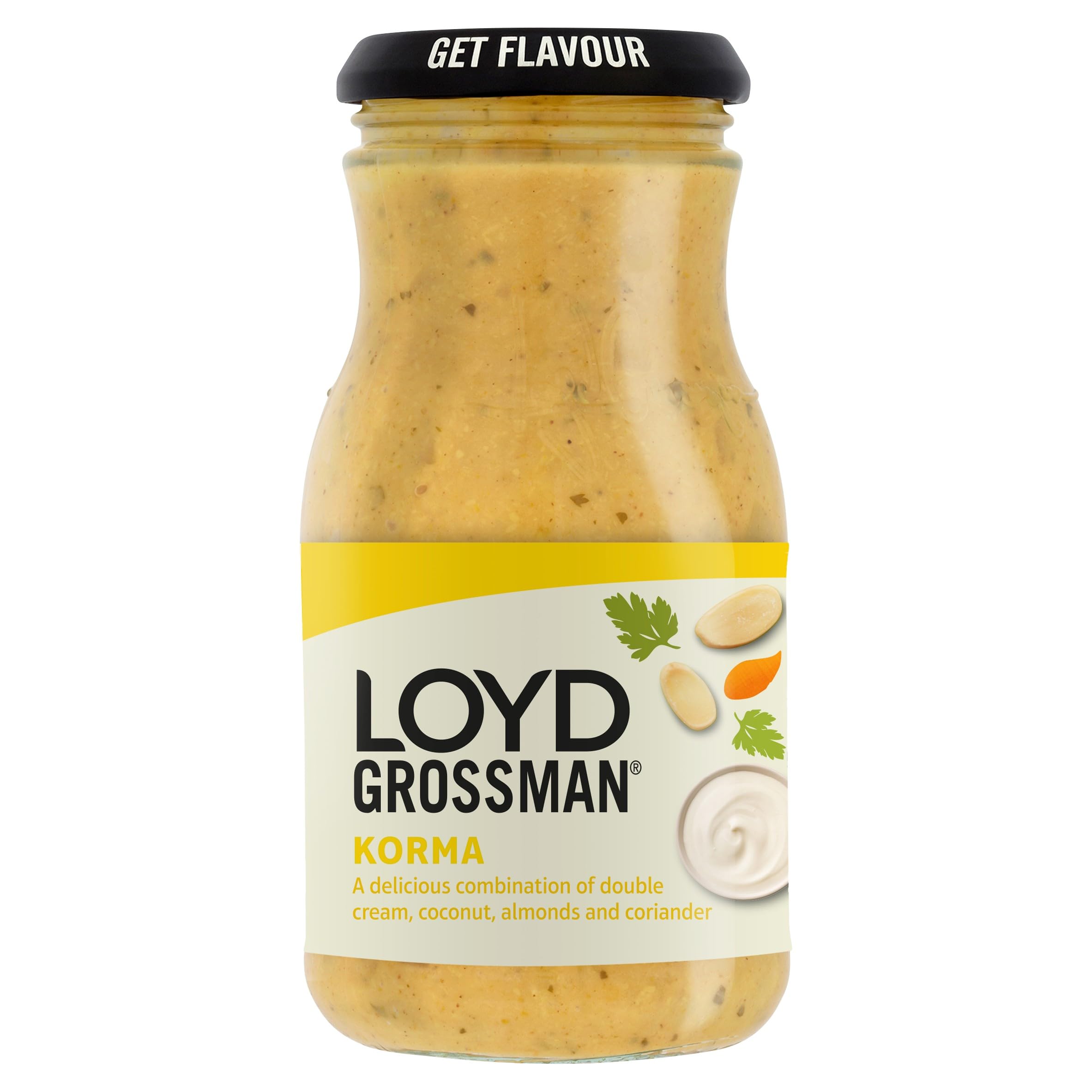 Loyd Grossman Indian Korma Sauce – Mild & Creamy Curry Sauce with Coconut, Almonds & Cream 4