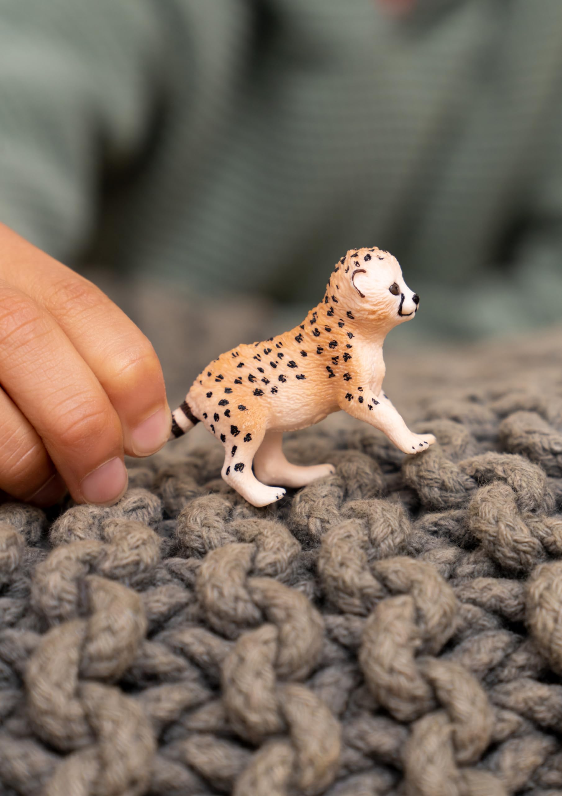SCHLEICH Wild Life Cheetah Baby Figurine 14866 | Miniature Plastic Toy | Ages 3+