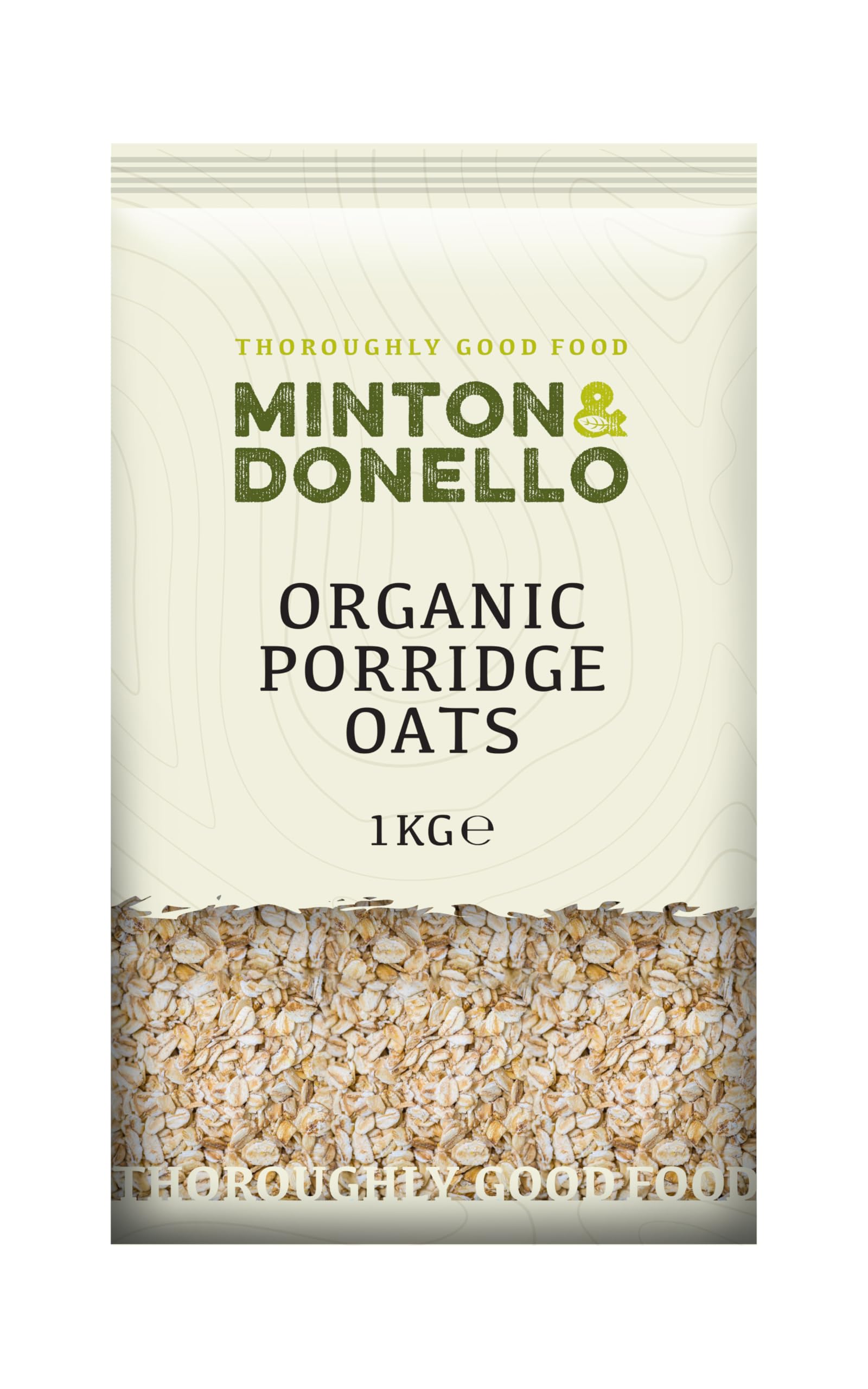 Minton & Donello - Organic Porridge Oats, Creamy & Wholesome, 1kg