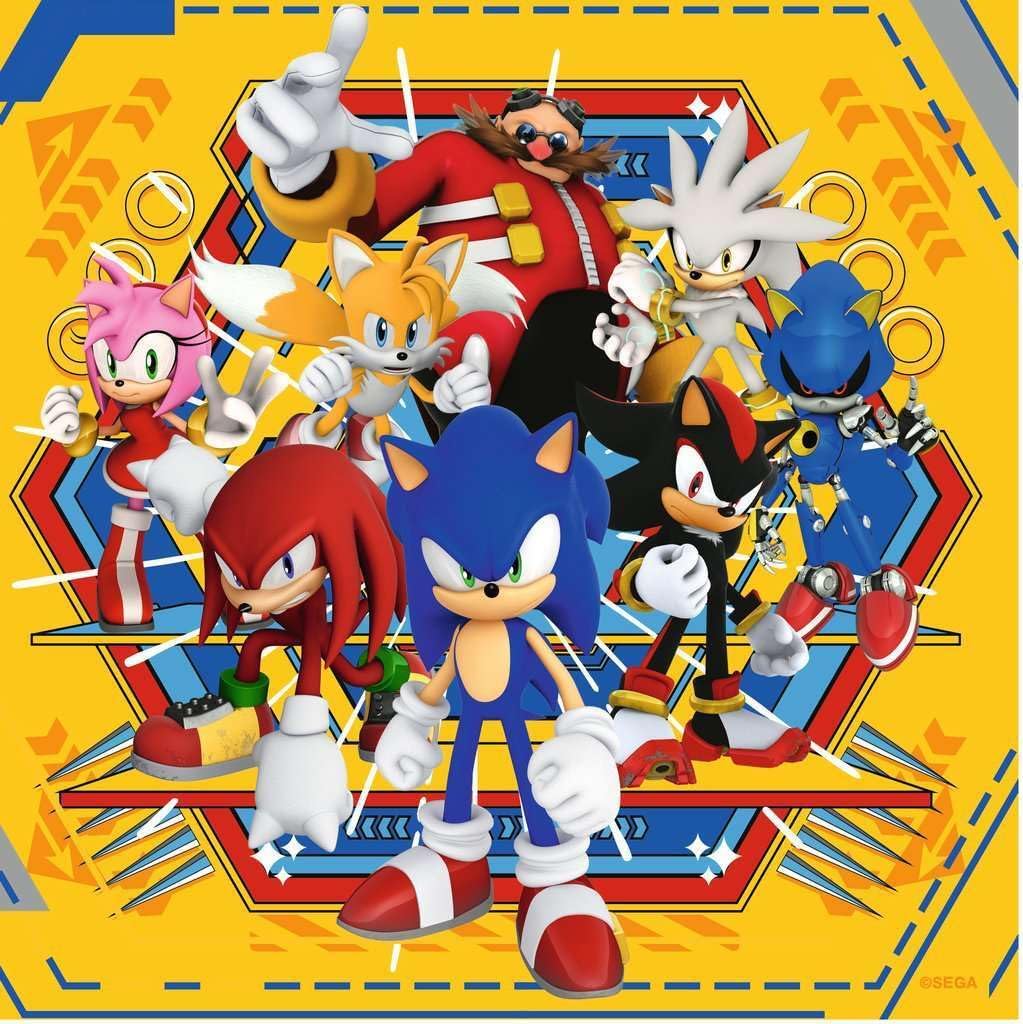 Ravensburger Sonic The Hedgehog 3x 49-Piece Jigsaw Puzzles - Kids Puzzle Set for Ages 5+ 5