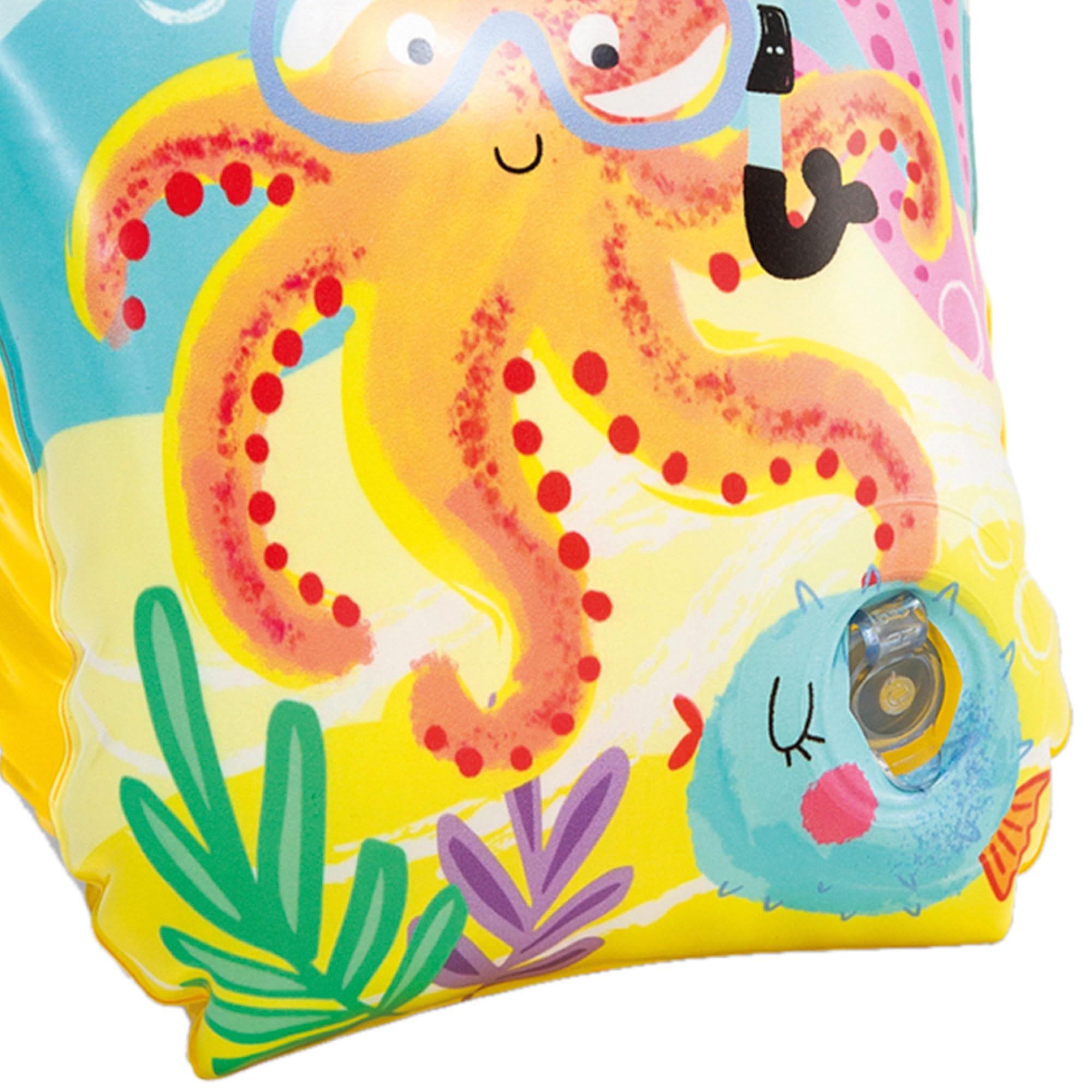 Intex 58652EU Fish Arm Bands - 2 Air Chambers for Safety, Ages 3-6 4