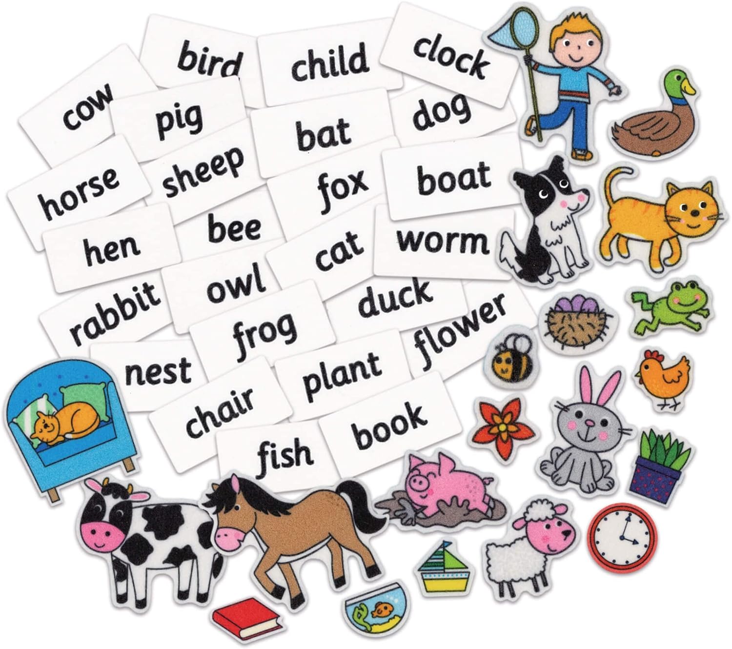 Galt Felt First Words Playset - Educational Felt Activity for Toddlers 3 Years+