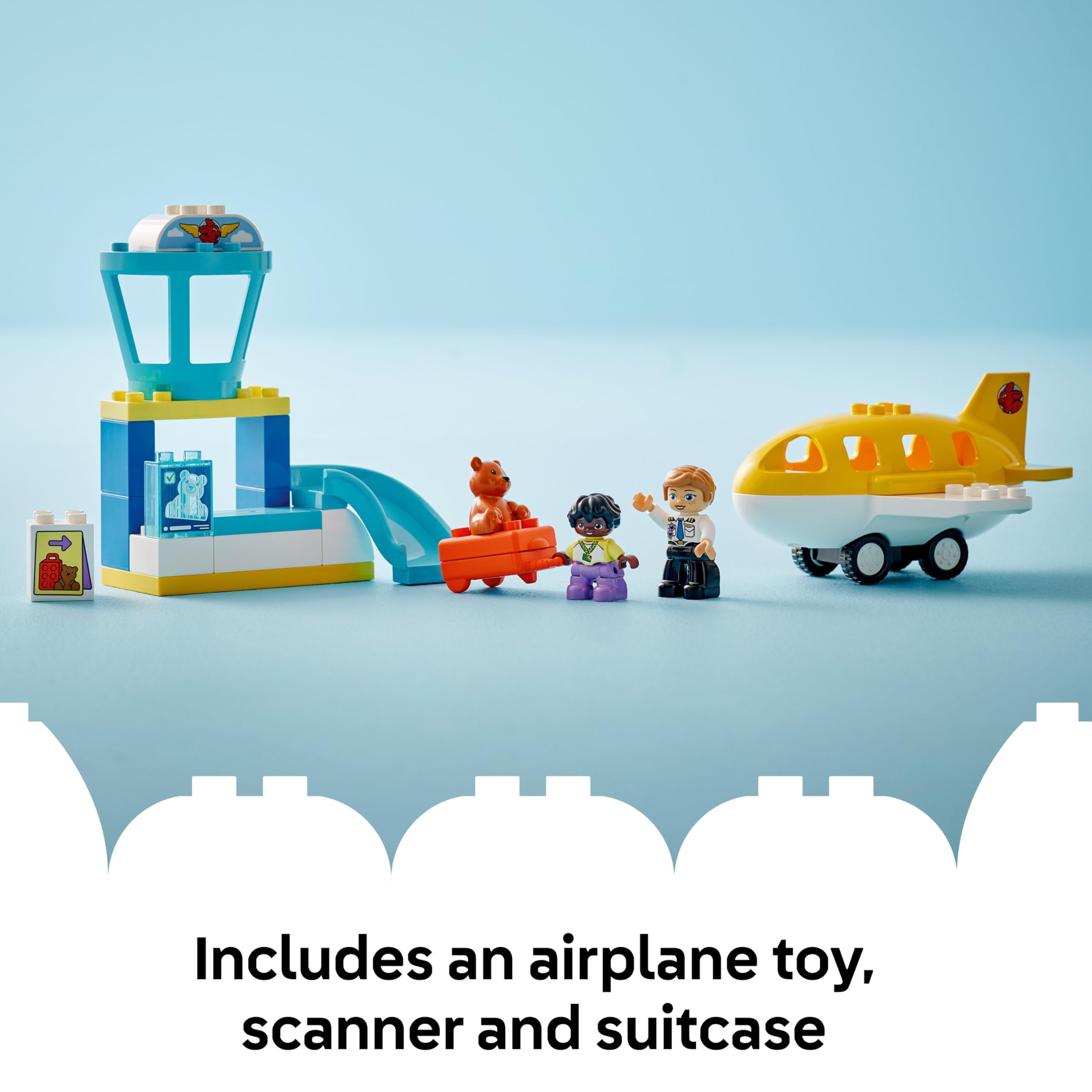 LEGO DUPLO First Time at the Airport 10443 Building Set | Ages 2+ | Educational Motor Skills Toy 4
