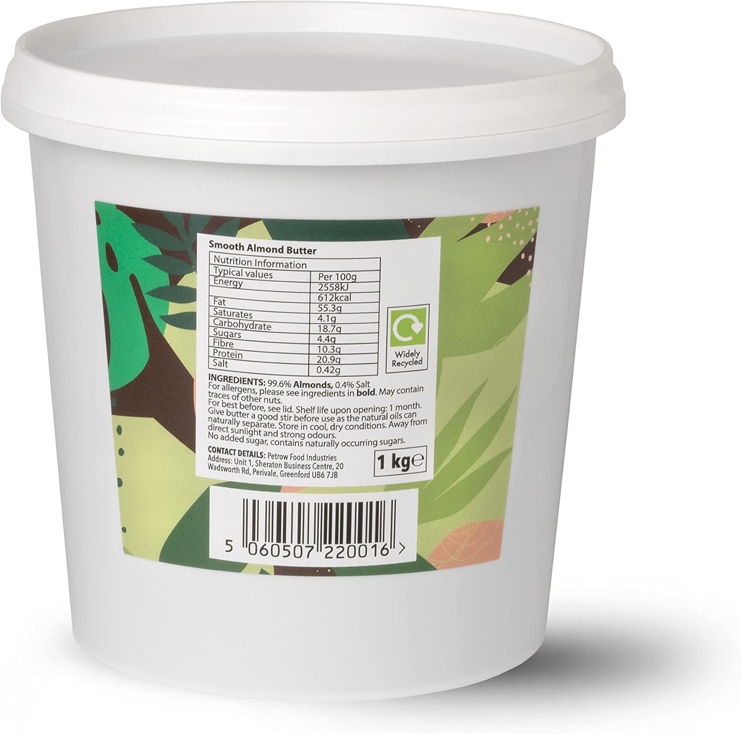 Legend Smooth Almond Butter 1kg - 100% Natural, Vegan, No Added Sugar, High in Protein & Fibre