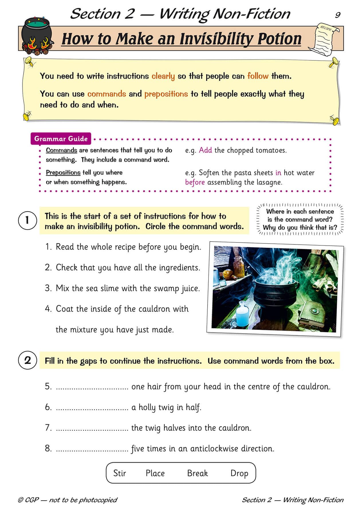 CGP Books KS2 English Writing Targeted Question Book - Year 3 | Ages 7-8 | 48 Pages 2