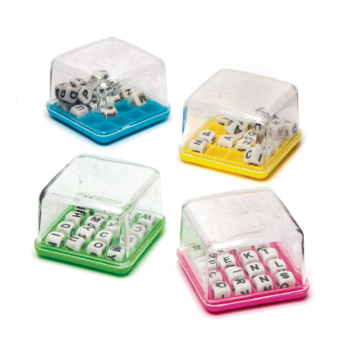 Baker Ross Mini Word Games Value Pack - 4 Mini Games, 5 x 5 cm, Ages 3+