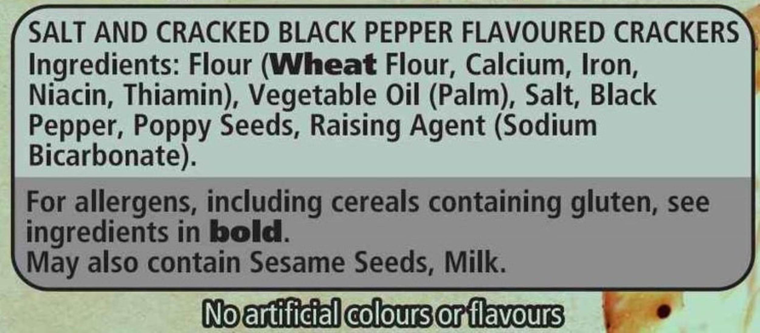 Jacob's Savours Bakes Salt and Cracked Black Pepper Crackers, 200g 4