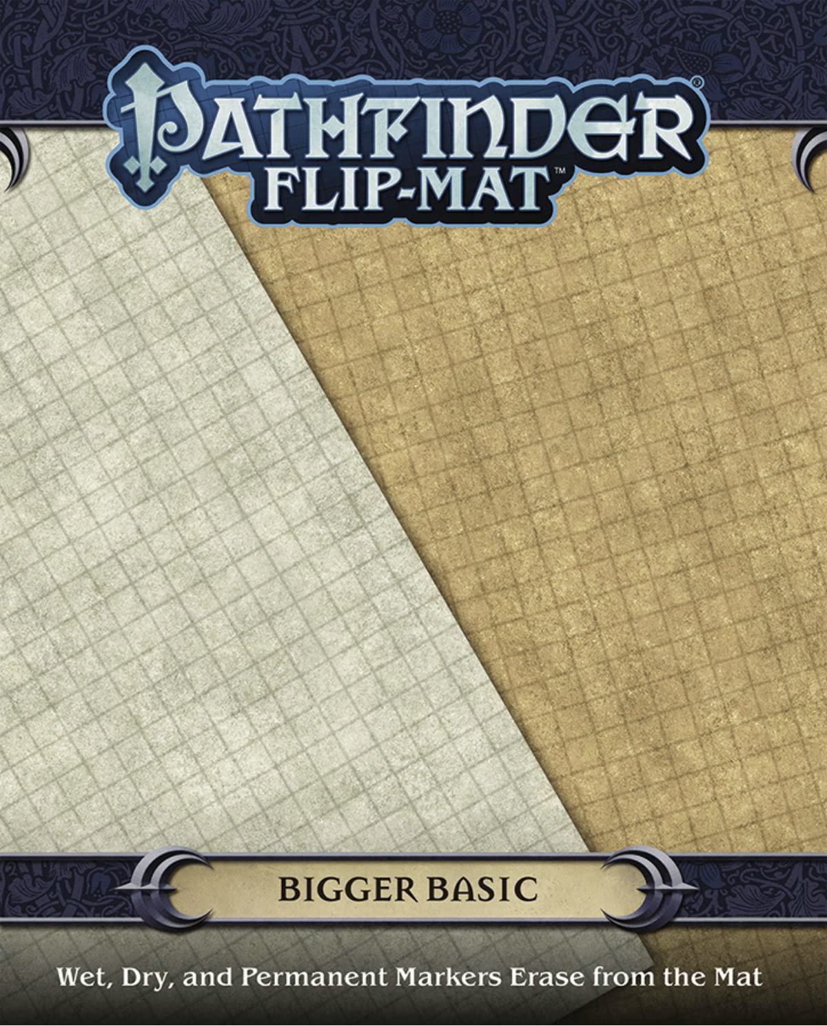 Paizo Pathfinder Flip-Mat: Bigger Basic - 45% Larger Gaming Map | Folded Map Format | 27.94 x 21.59 cm 1
