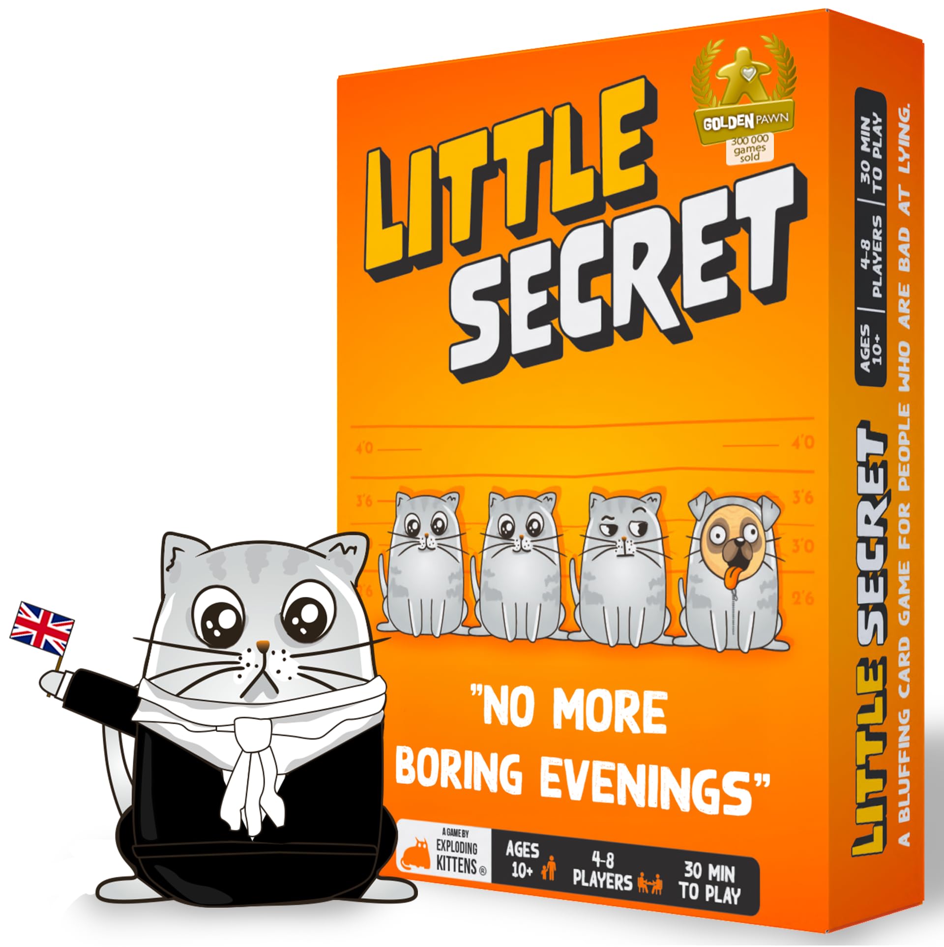 Exploding Kittens Little Secret Bluffing Card Game